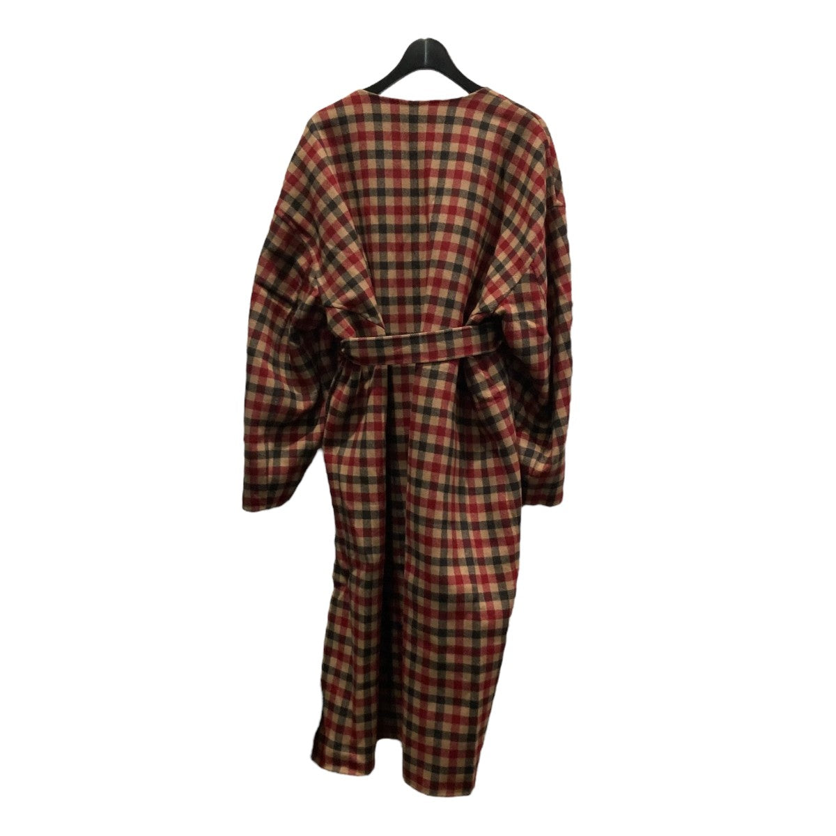 Drawer(ドゥロワー) 20AWリバーチェックVネックコートリバーシブルノー