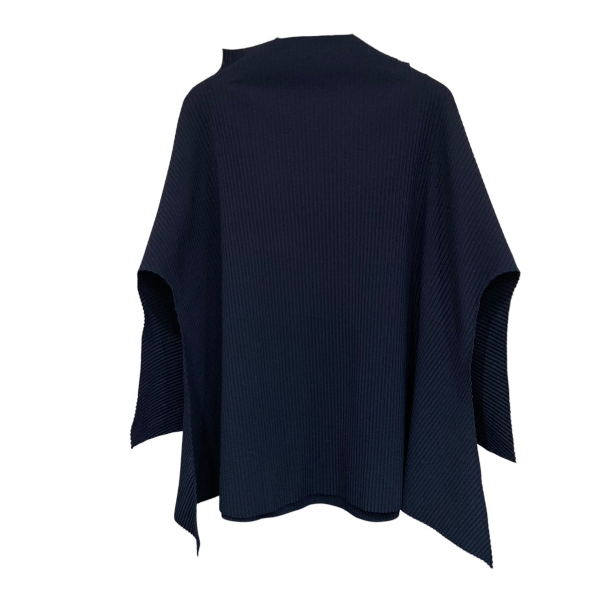 ミーイッセイミヤケ me ISSEY MIYAKE ハイネックプリーツカットソー MI44KJ763 ネイビー サイズ：F me ISSEY MIYAKE(ミーイッセイミヤケ) ハイネックプリーツ