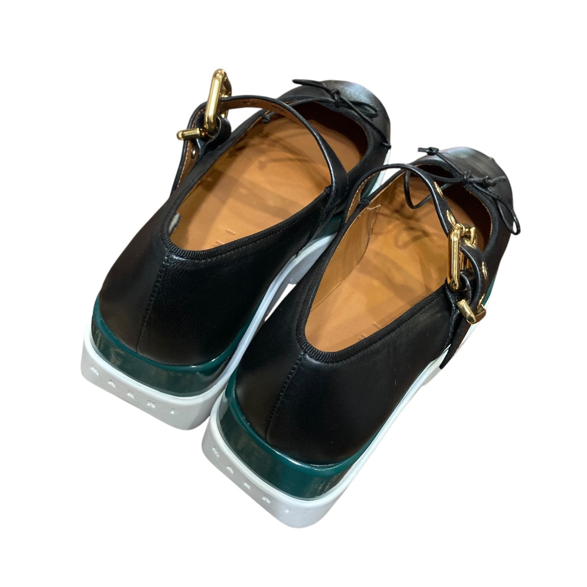 MARNI(マルニ) MARY JANE LOWウェッジソールバレエシューズ ブラック