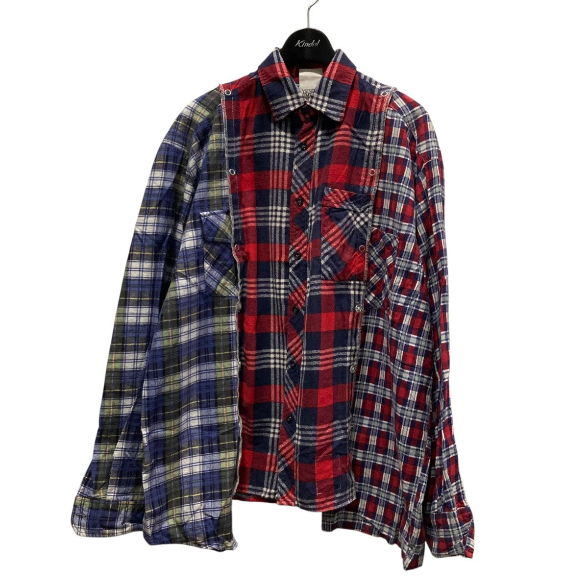 FLEA MARKET SHIRTリメイクチェックシャツ