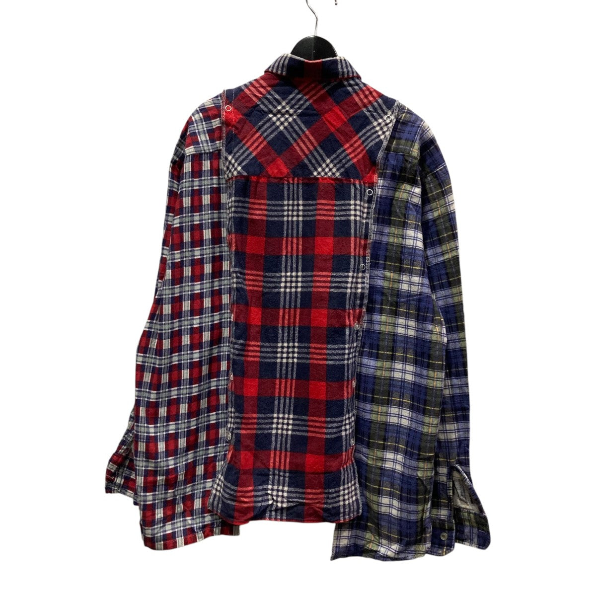 FLEA MARKET SHIRTリメイクチェックシャツ