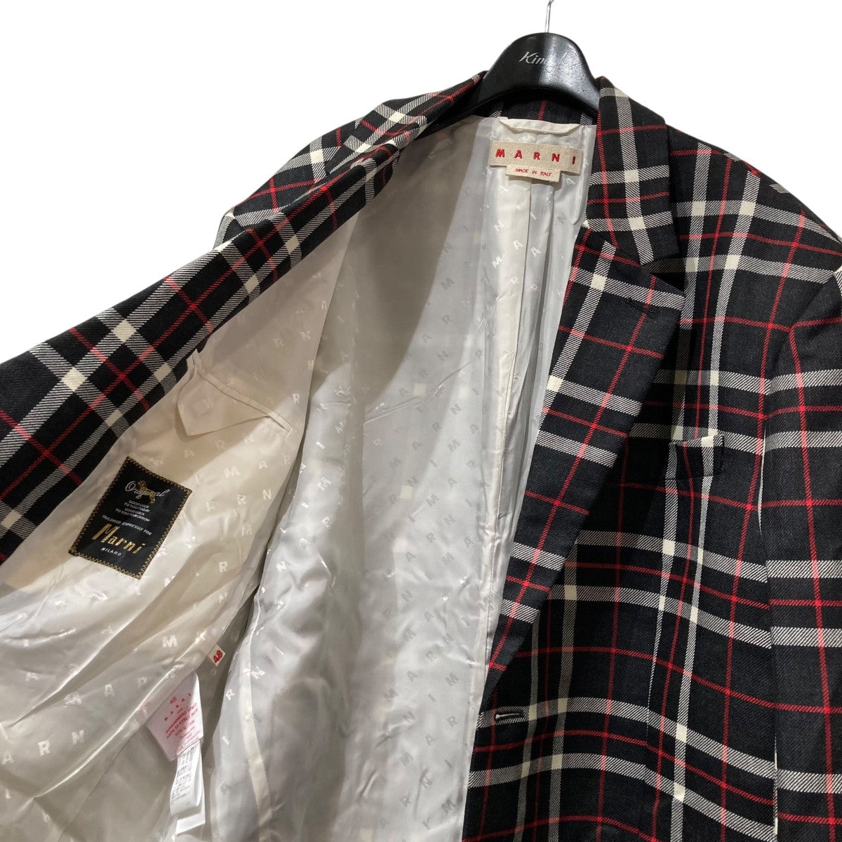 marni チェックテーラードジャケット MARNI(マルニ) チェックテーラードジャケットGUMU0088SU GUMU0088SU