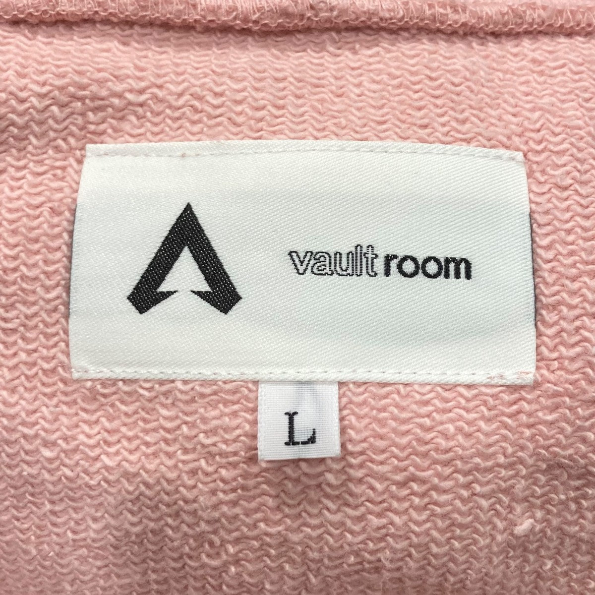 vaultroom×apex WATTSON hoodieワットソン刺繍パーカー ピンク サイズ