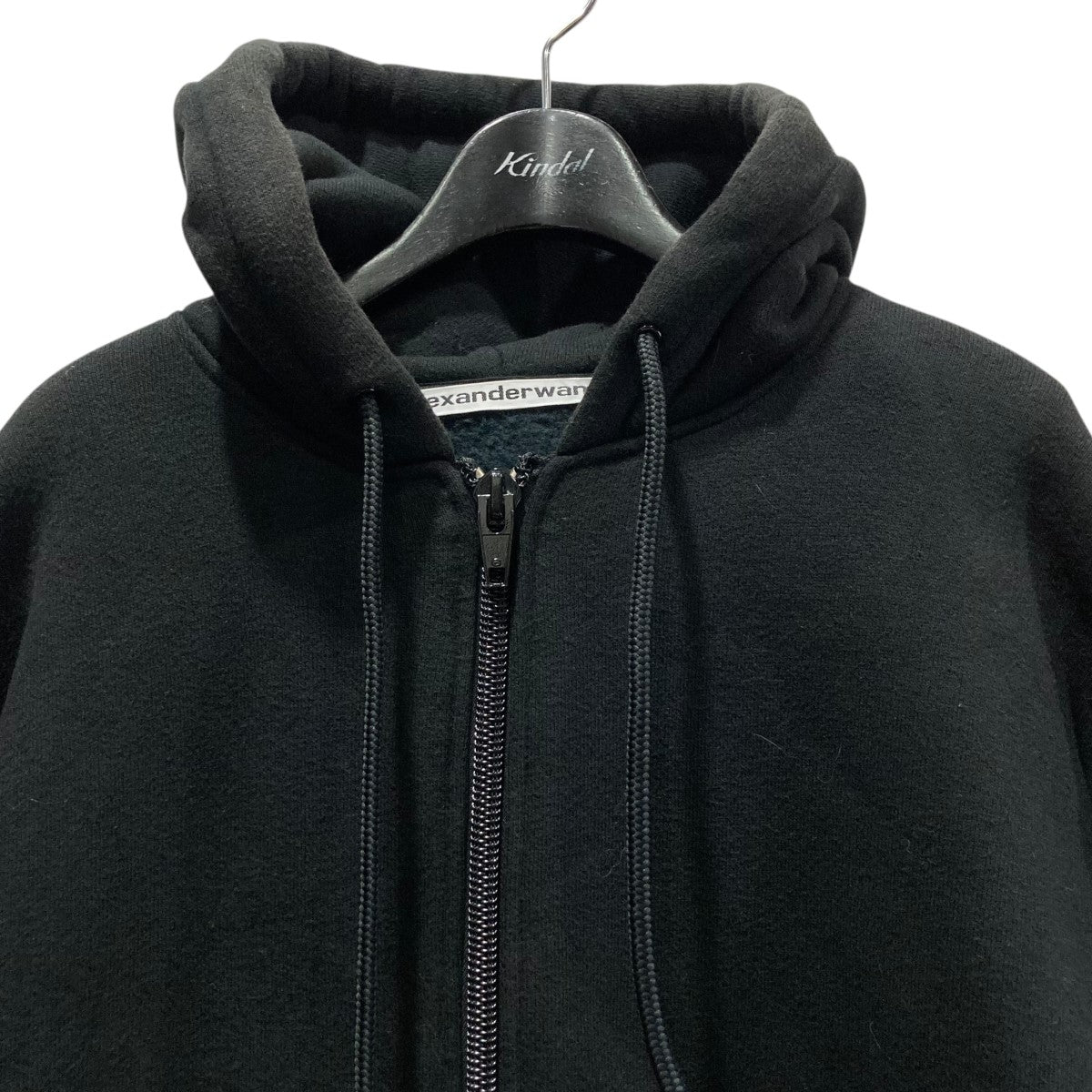 ALEXANDER WANG(アレキサンダーワン) ジップパーカー ブラック サイズ