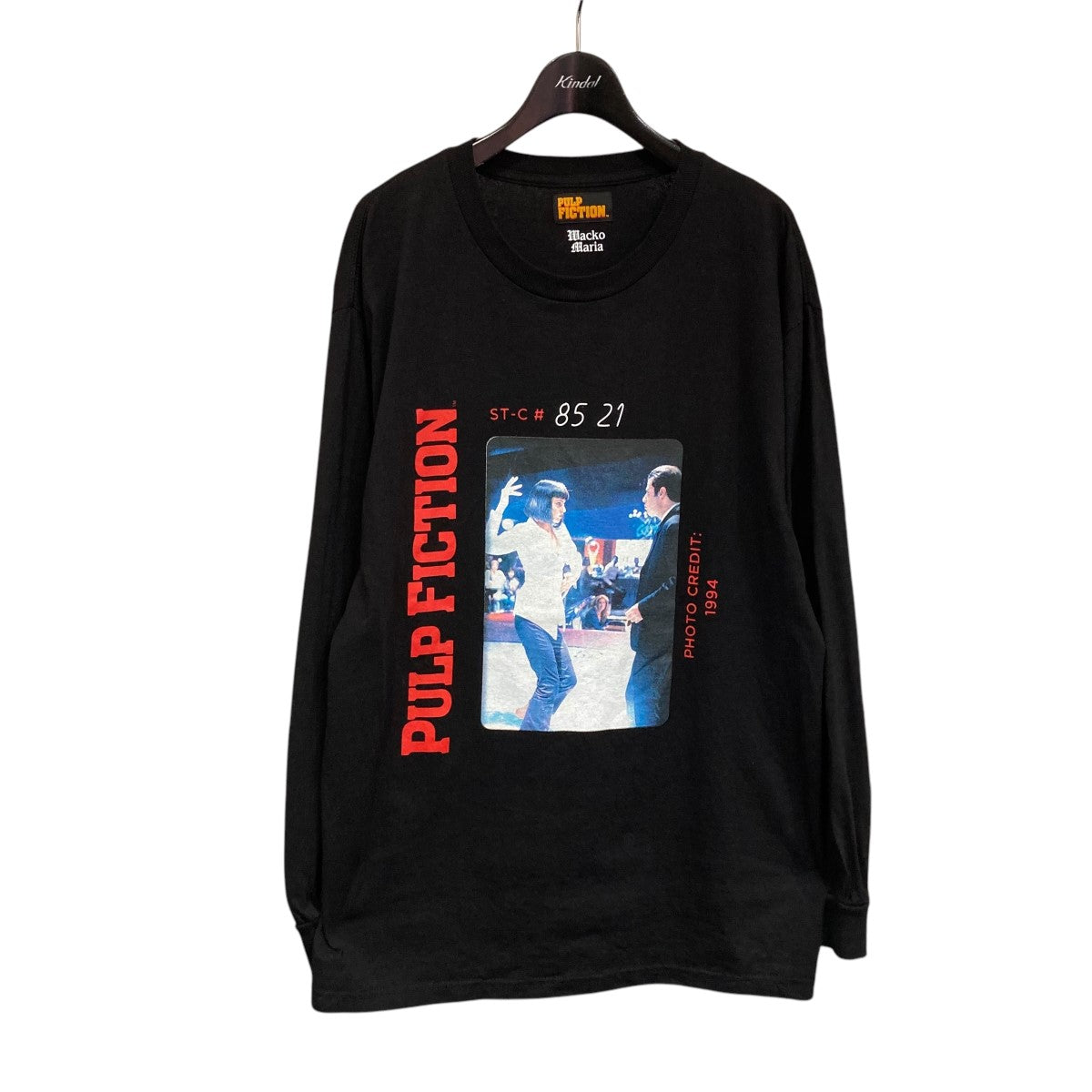 WACKO MARIA × PULP FICTION / ロンT  黒　ＸＬ WACKO MARIA (ワコマリア) PULP FICTION パルプフィクション