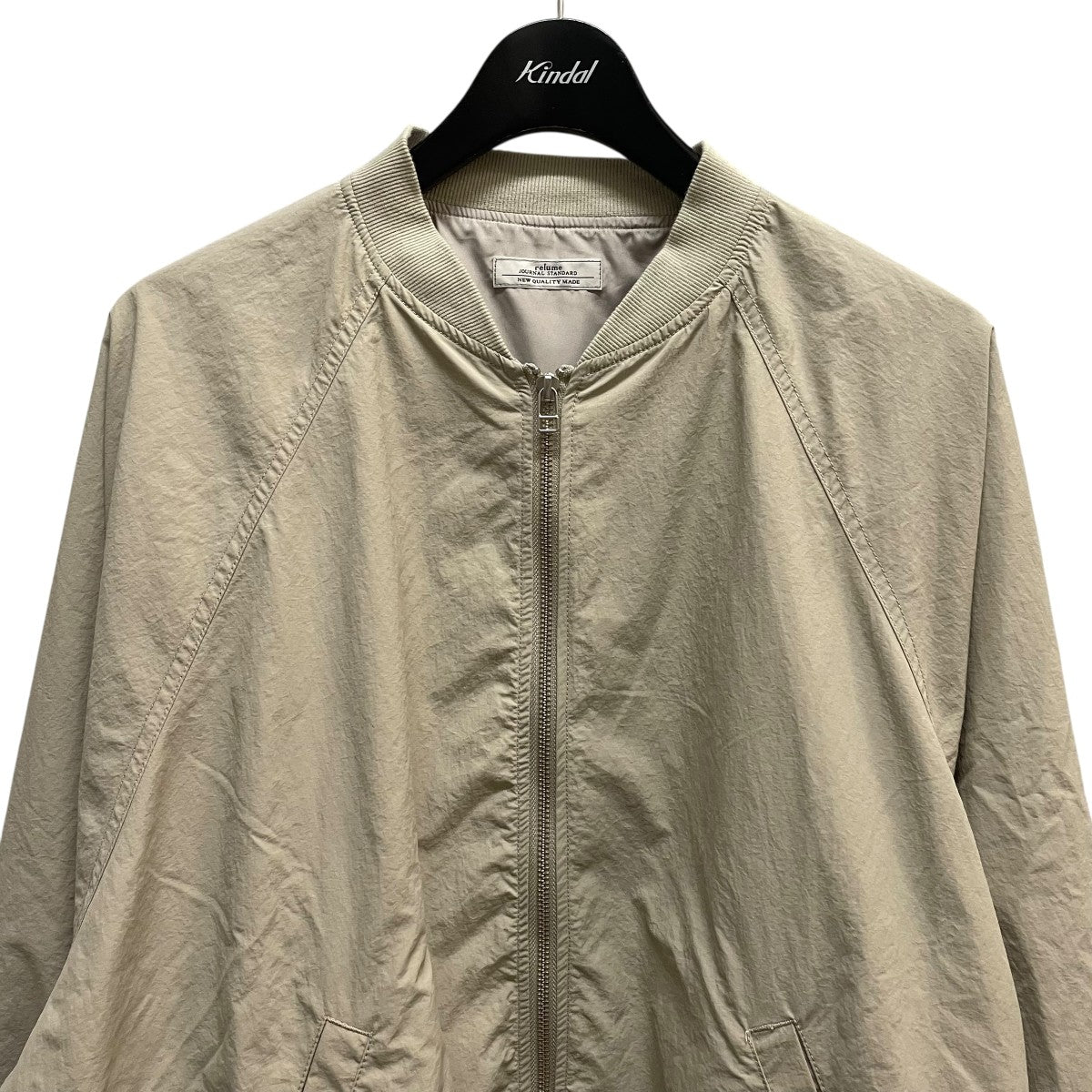 レリューム ウォッシャブルナイロンタッサーMA-1 ベージュ JOURNAL STANDARD relume（ジャーナルスタンダード レリューム