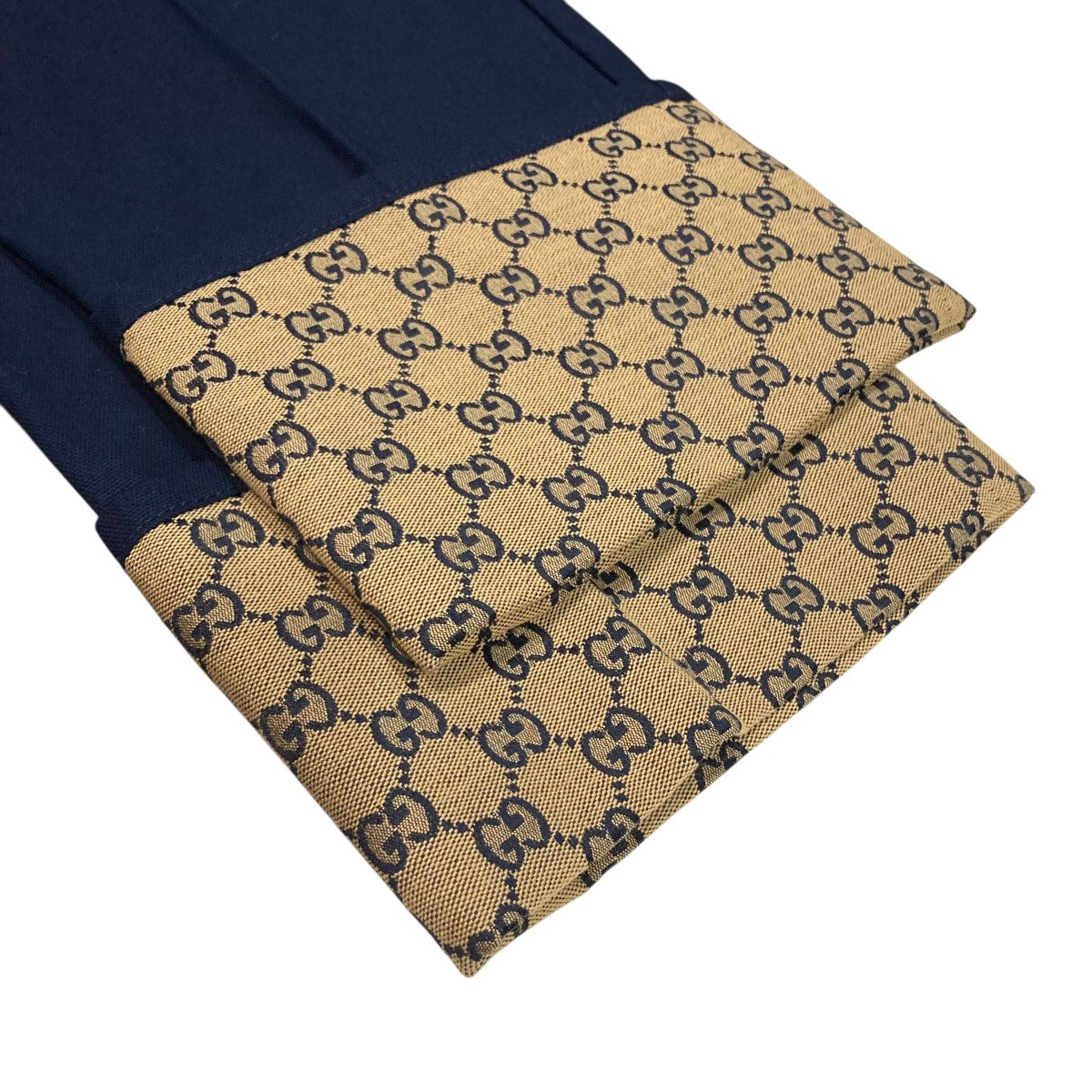 GUCCI パンツ size 44 GUCCI グッチ パンツ メンズ44 ネイビー レッド ウール コットン