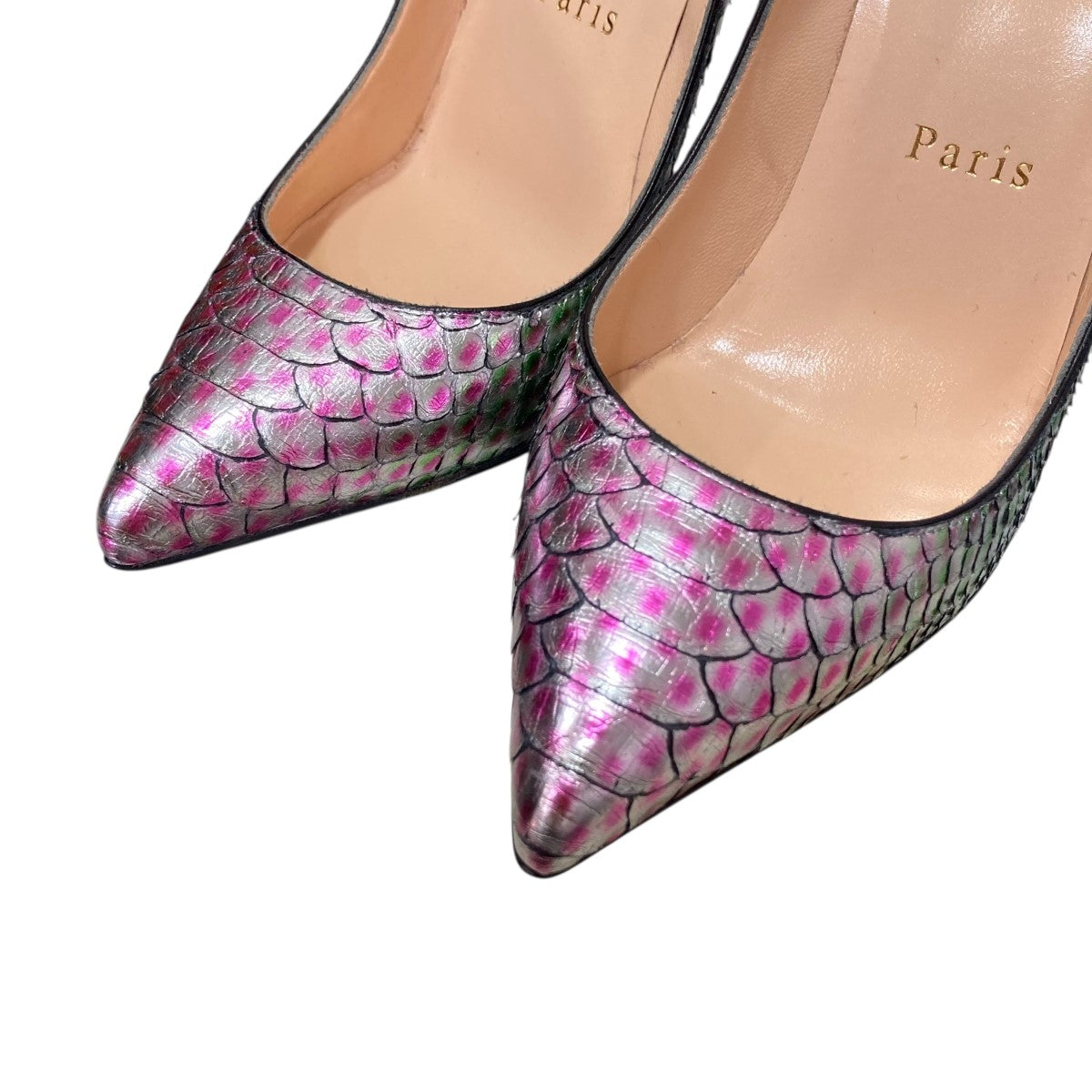 Christian Louboutin(クリスチャンルブタン) パイソンヒールパンプス