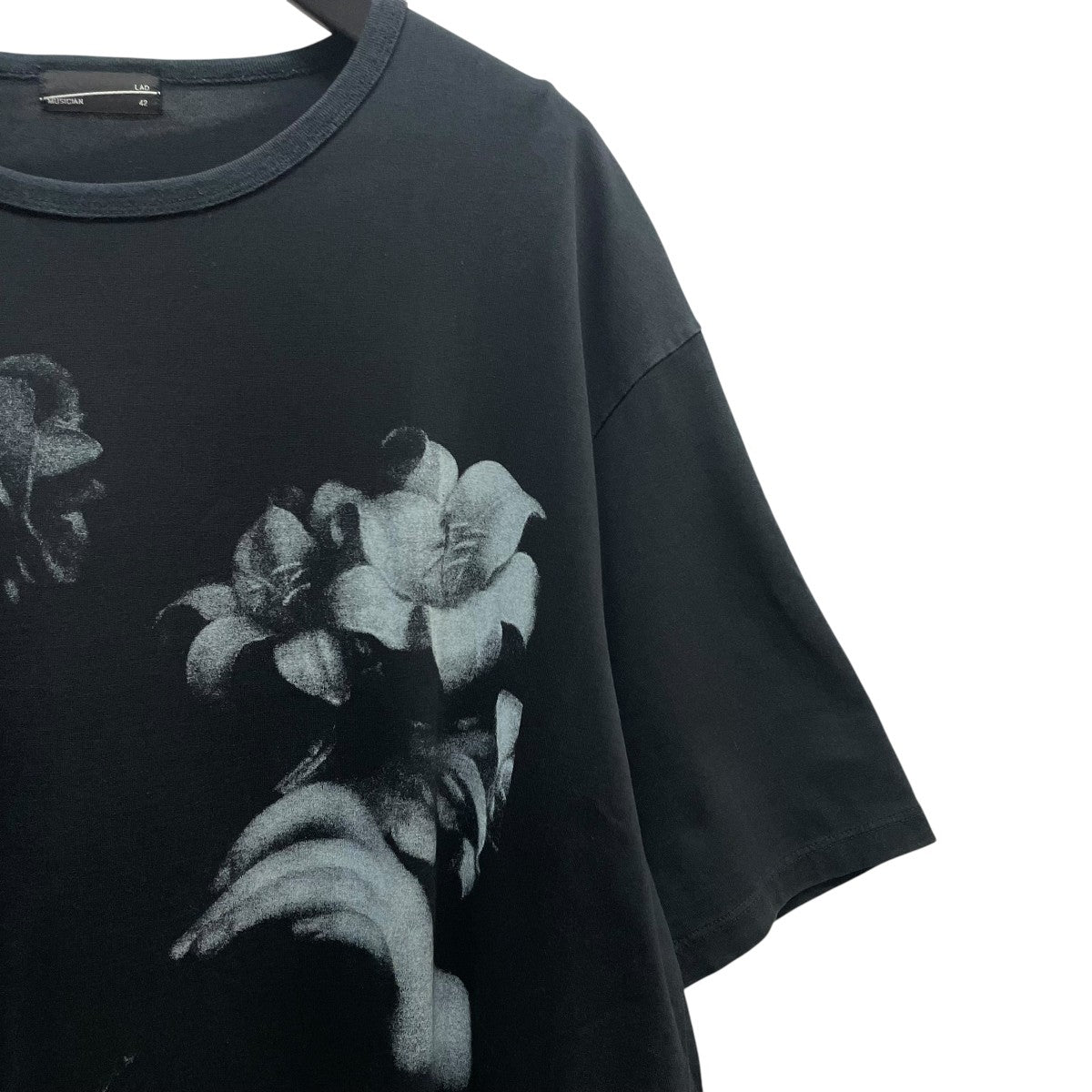 LAD MUSICIAN(ラッドミュージシャン) プリントTシャツ ブラック