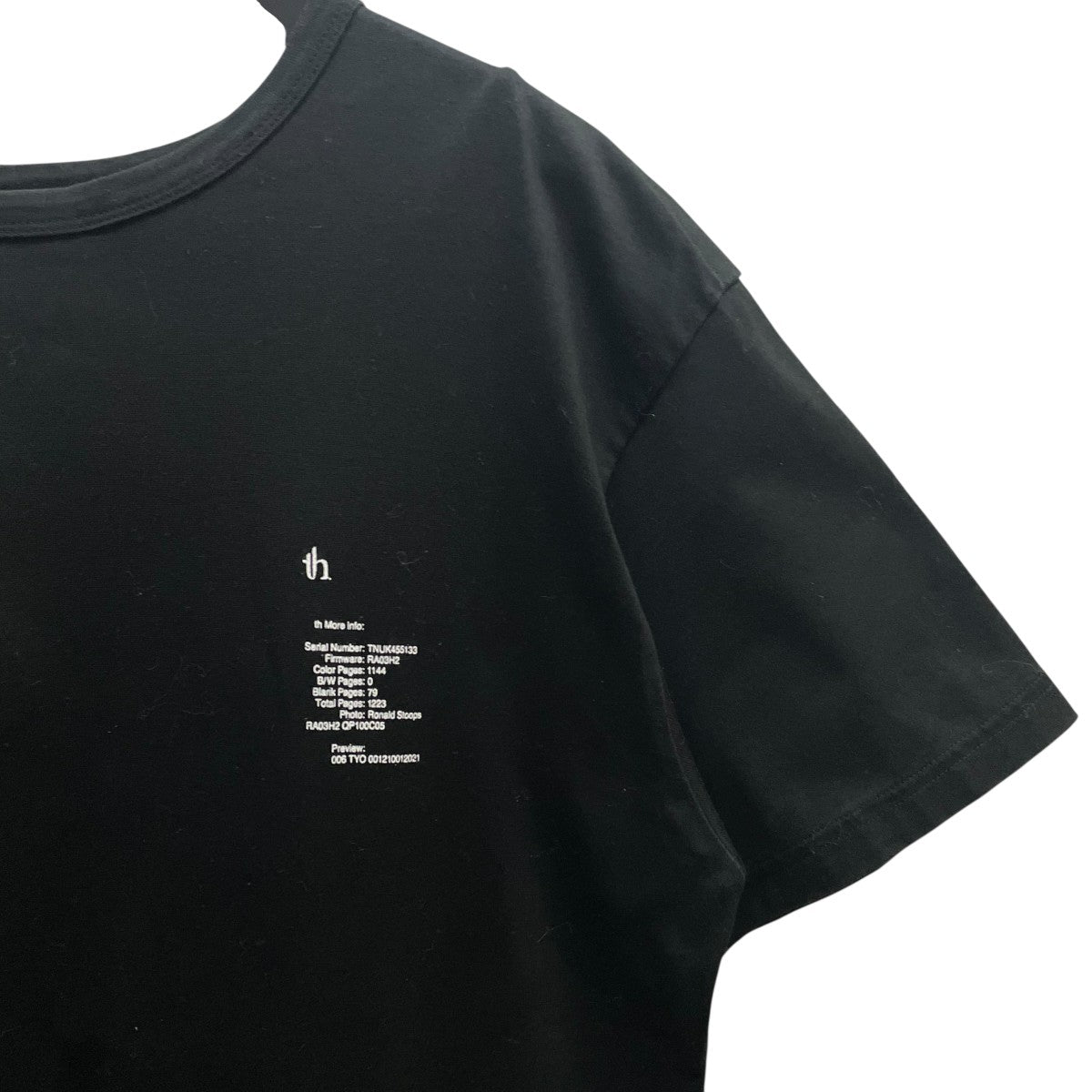TH バックプリントTシャツ2101-T16A-M115 古着・中古-4枚目のアイテム画像