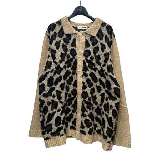 tttmsw ttt_msw カーディガン レオパード 22aw tttmsw レオパードカーディガン