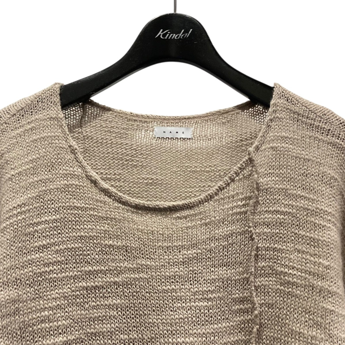 Name．(ネーム) WOOL MESH LOOSE SLEEVEウールメッシュニット
