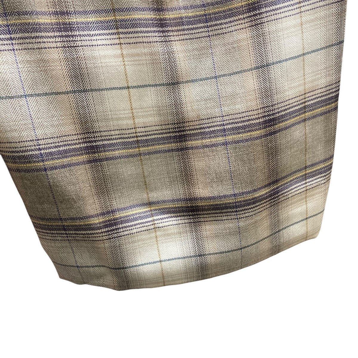 AURALEE 23AW Super Light Wool Check Easy Slacksチェック