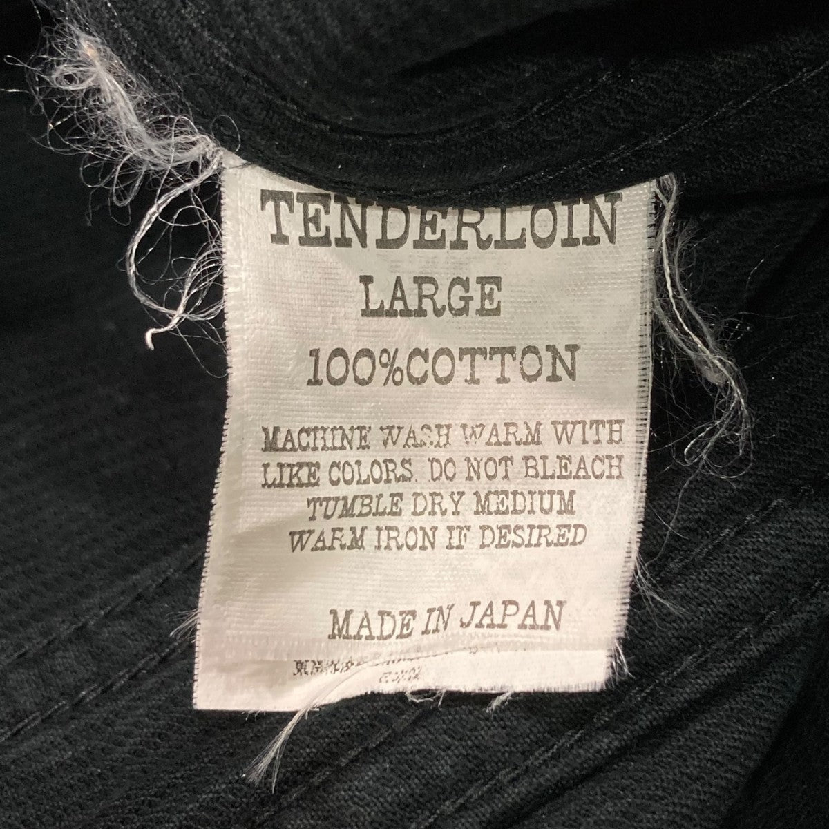 テンダーロイン　コーデュロイジャケット　黒色 TENDERLOIN(テンダーロイン) コーデュロイジャケット ブラック