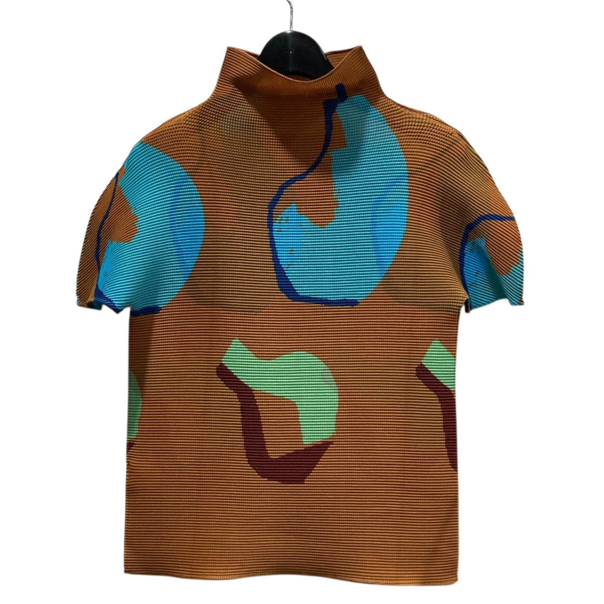 ミーイッセイミヤケ me ISSEY MIYAKE ハイネックカットソー MI31FK805 ブラウン サイズ：FREE me ISSEY MIYAKE(ミーイッセイミヤケ) ハイネックカットソー