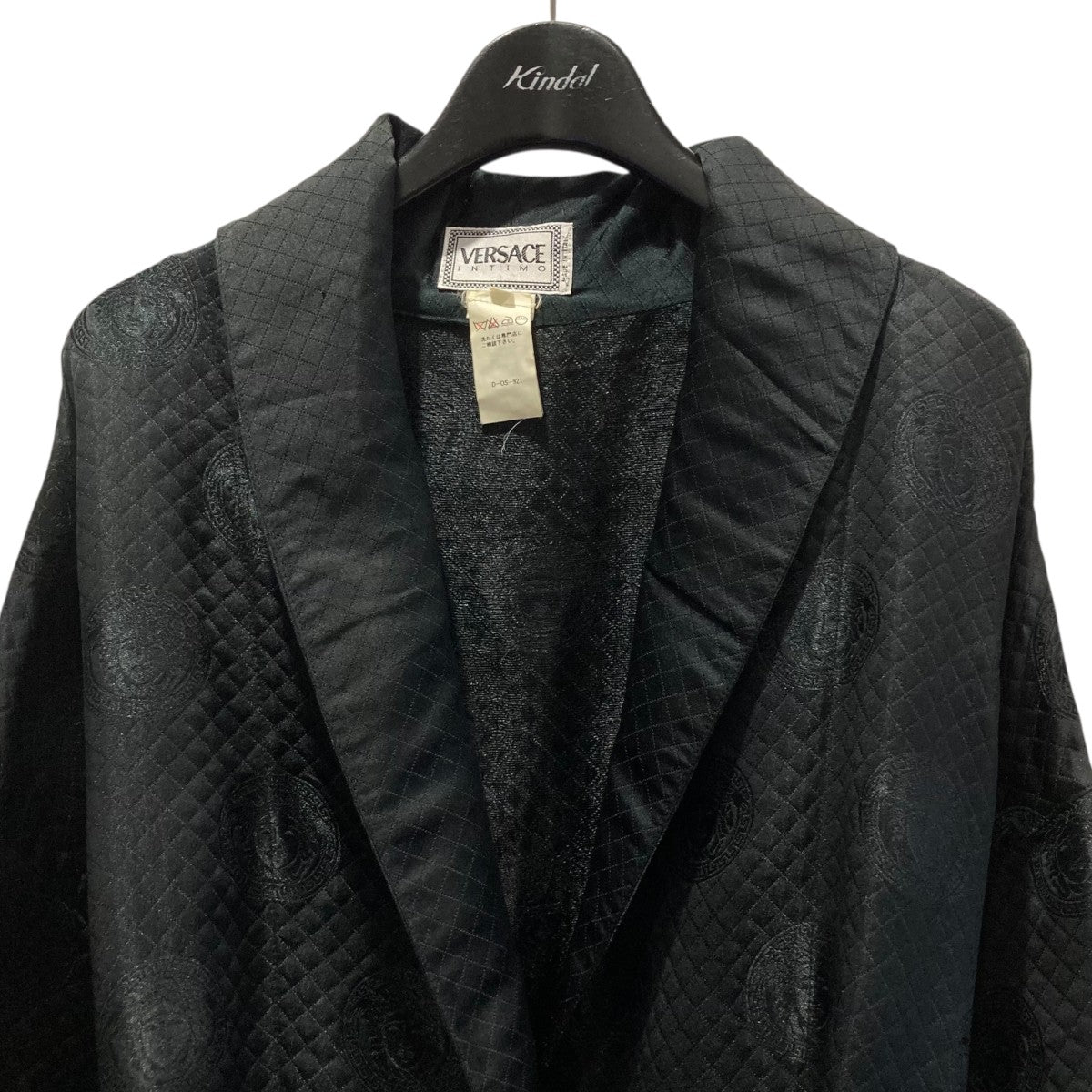 VERSACE ヴェルサーチ チェスターコート ロング メデューサ 黒 46