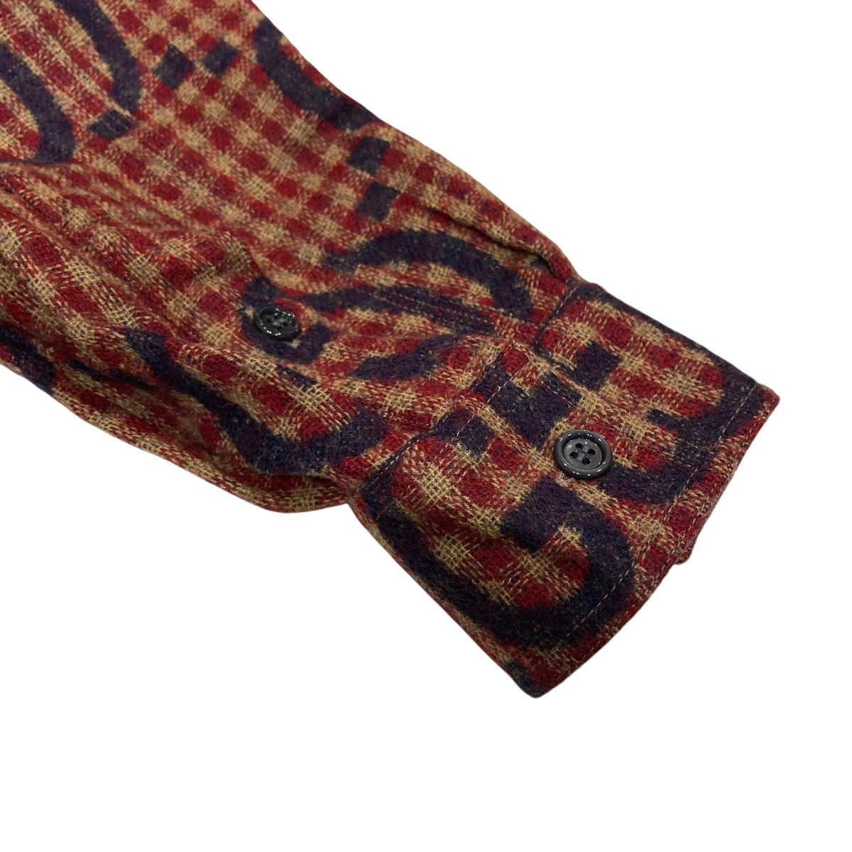 GUCCI(グッチ) マキシGGギンガムウールシャツ756842 756842 レッド