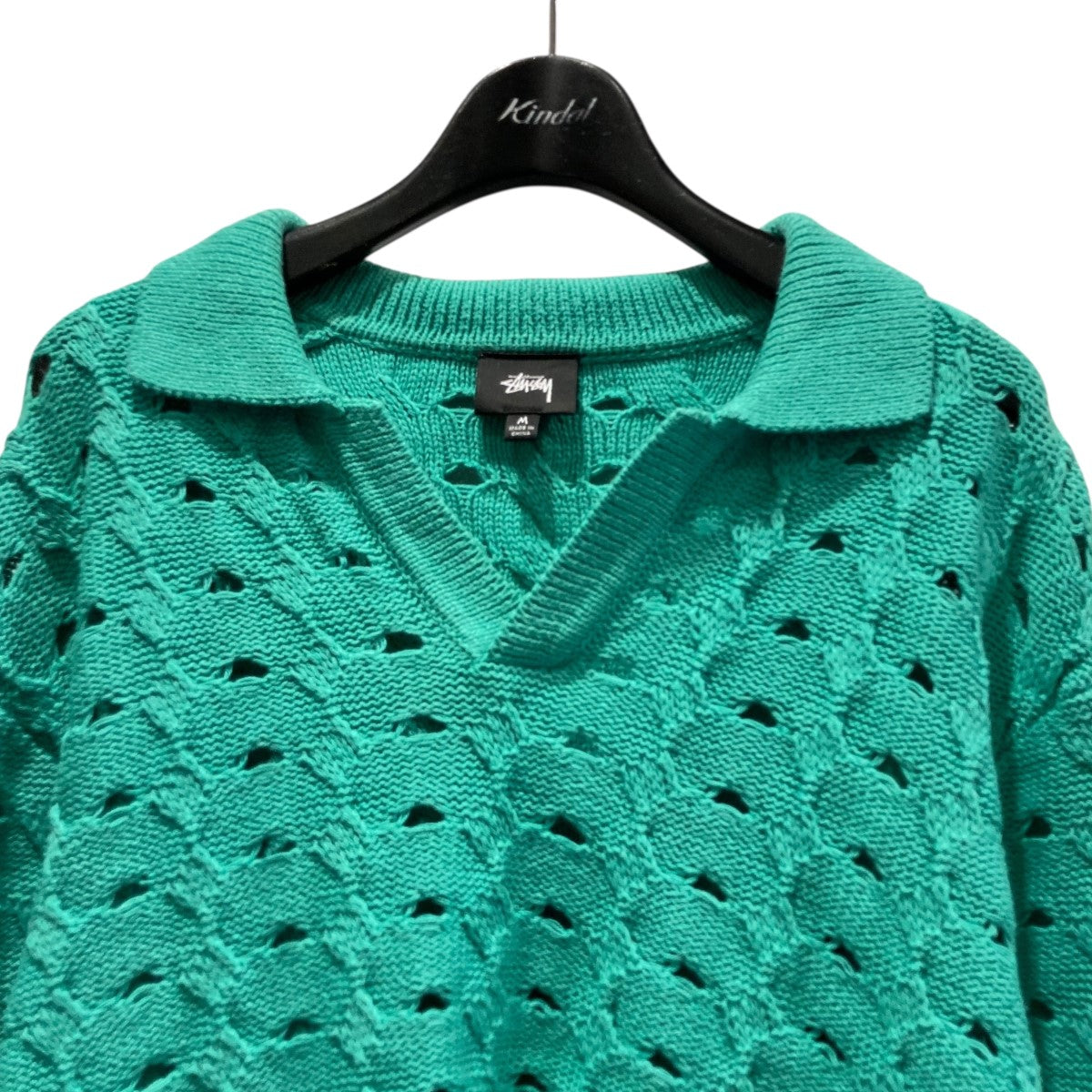 stussy オープンカラーニット117235 古着・中古-3枚目のアイテム画像