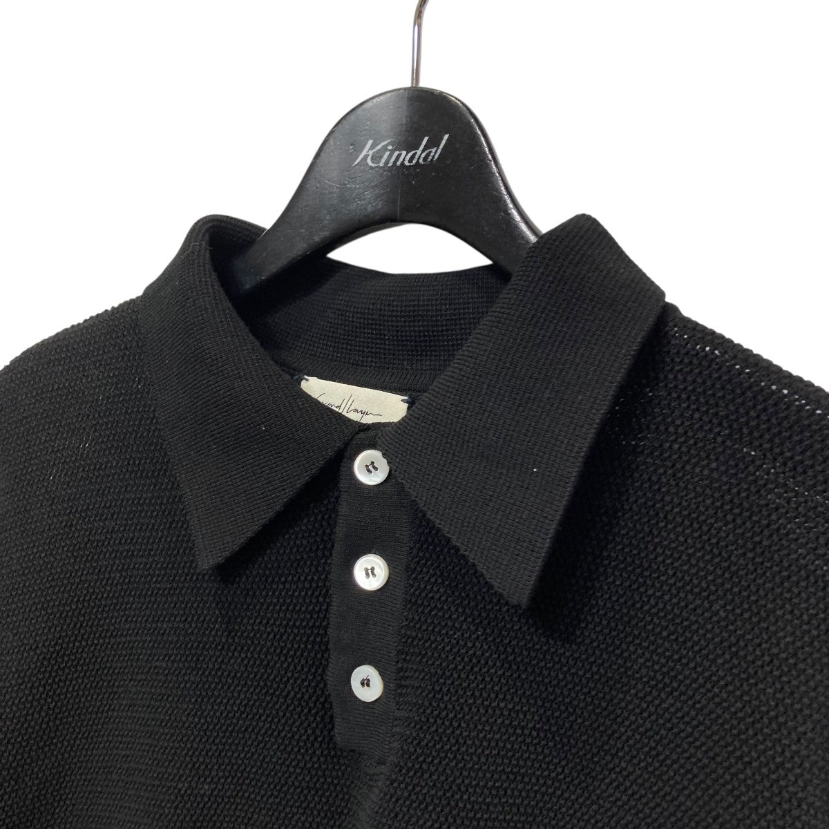 関税込み】Second/Layer ブラック セミシア ニットポロシャツ