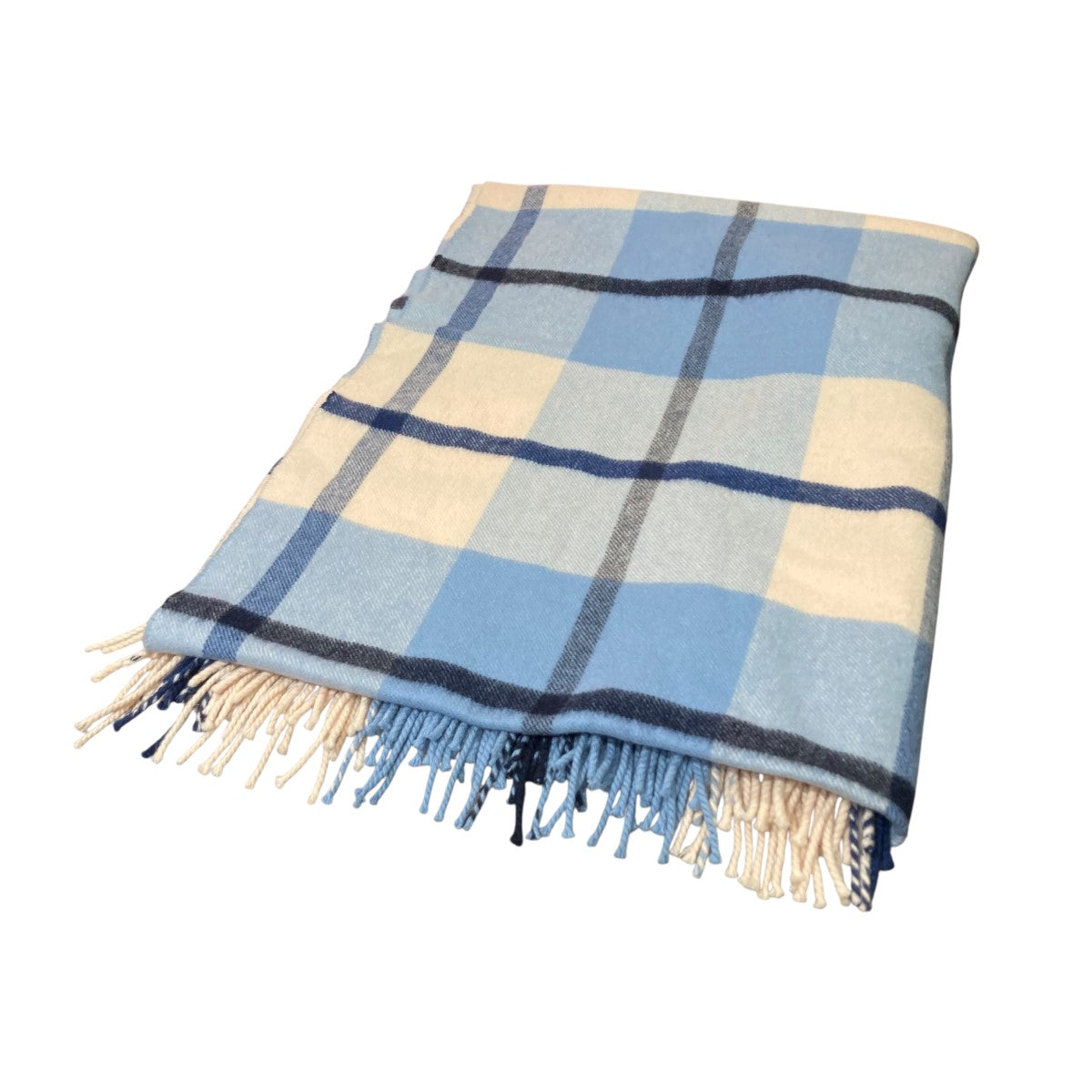 JOHNSTONS OF ELGIN×Drawer カシミヤチェック大判マフラー6536