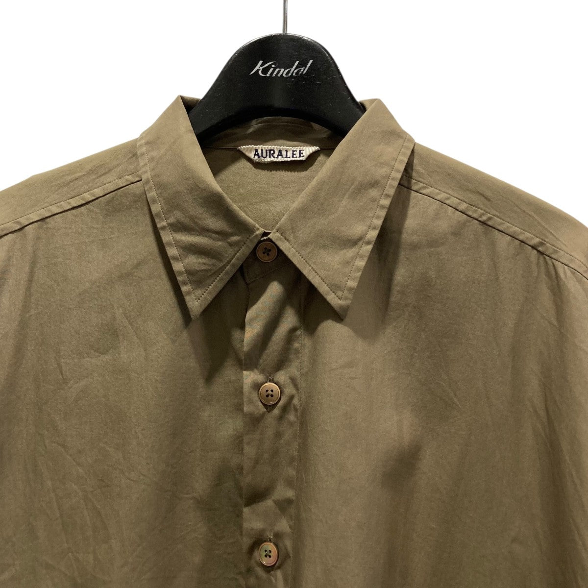 24AW AURALEE WASHED FINX TWILL BIG SHIRT