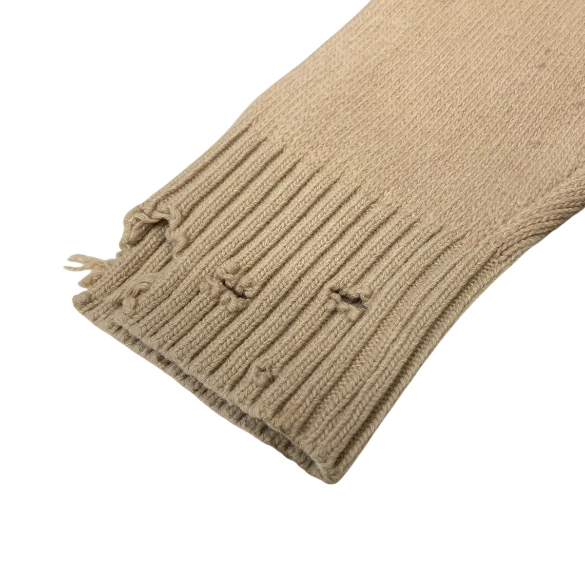 ビンテージgetusedbyelieダメージ加工シャツL DIESEL(ディーゼル) ダメージ加工ジップアップニットジャケット