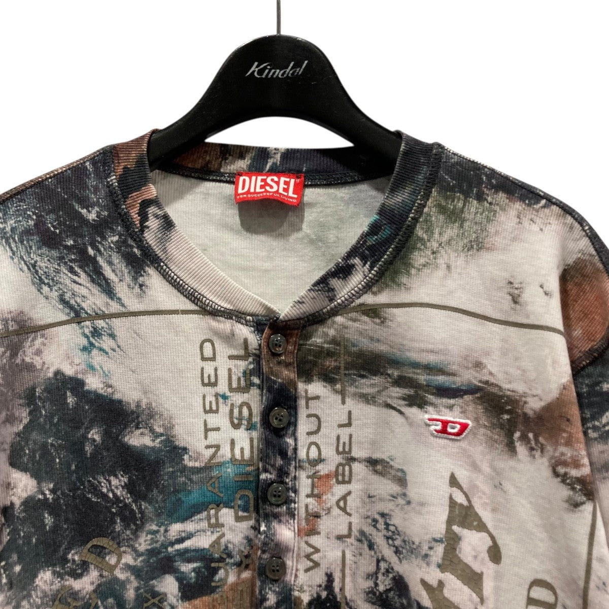 DIESEL Tシャツ T-Juser-L1 ヘンリーネック リブ 長袖 DIESEL｜メンズ Tシャツ 長袖 ヘンリーネック | Rakuten Fashion
