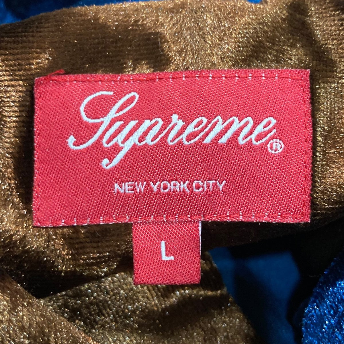 Supreme(シュプリーム) Velvet Swirl Work Shirtベルベットワーク