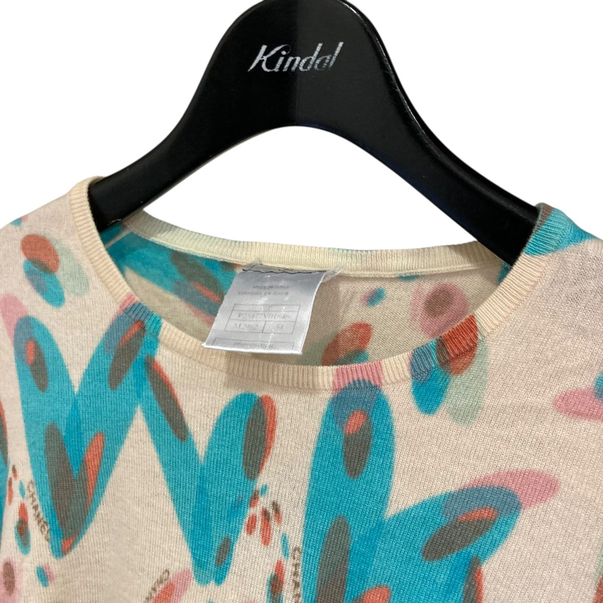 CHANEL 総柄ニット 古着・中古-3枚目のアイテム画像
