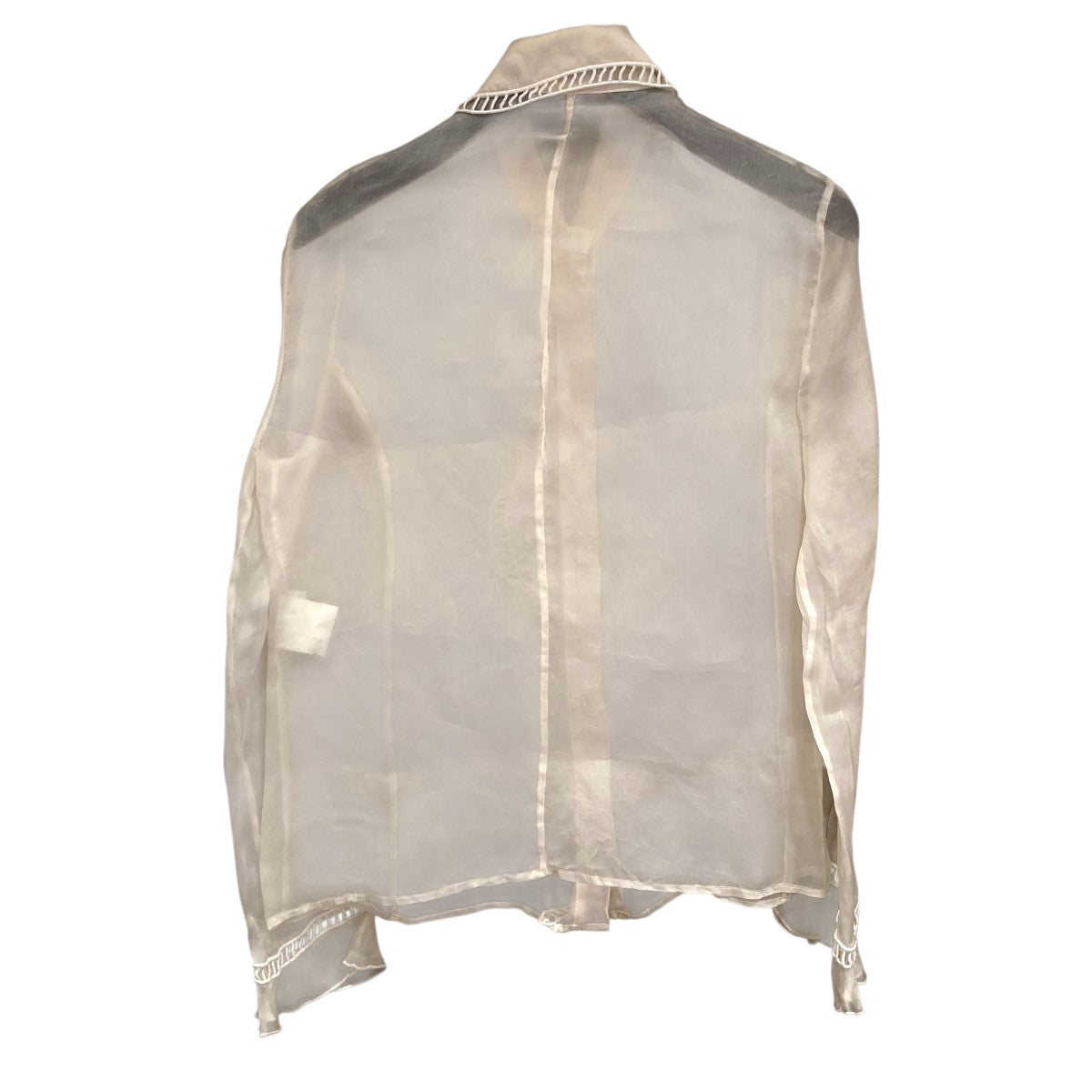 【値下げ】VALENTINO シルクシアーシャツ アイボリー サイズ：40/4 (自由が丘店) VALENTINO(ヴァレンチノ) シルクシアーシャツ アイボリー サイズ