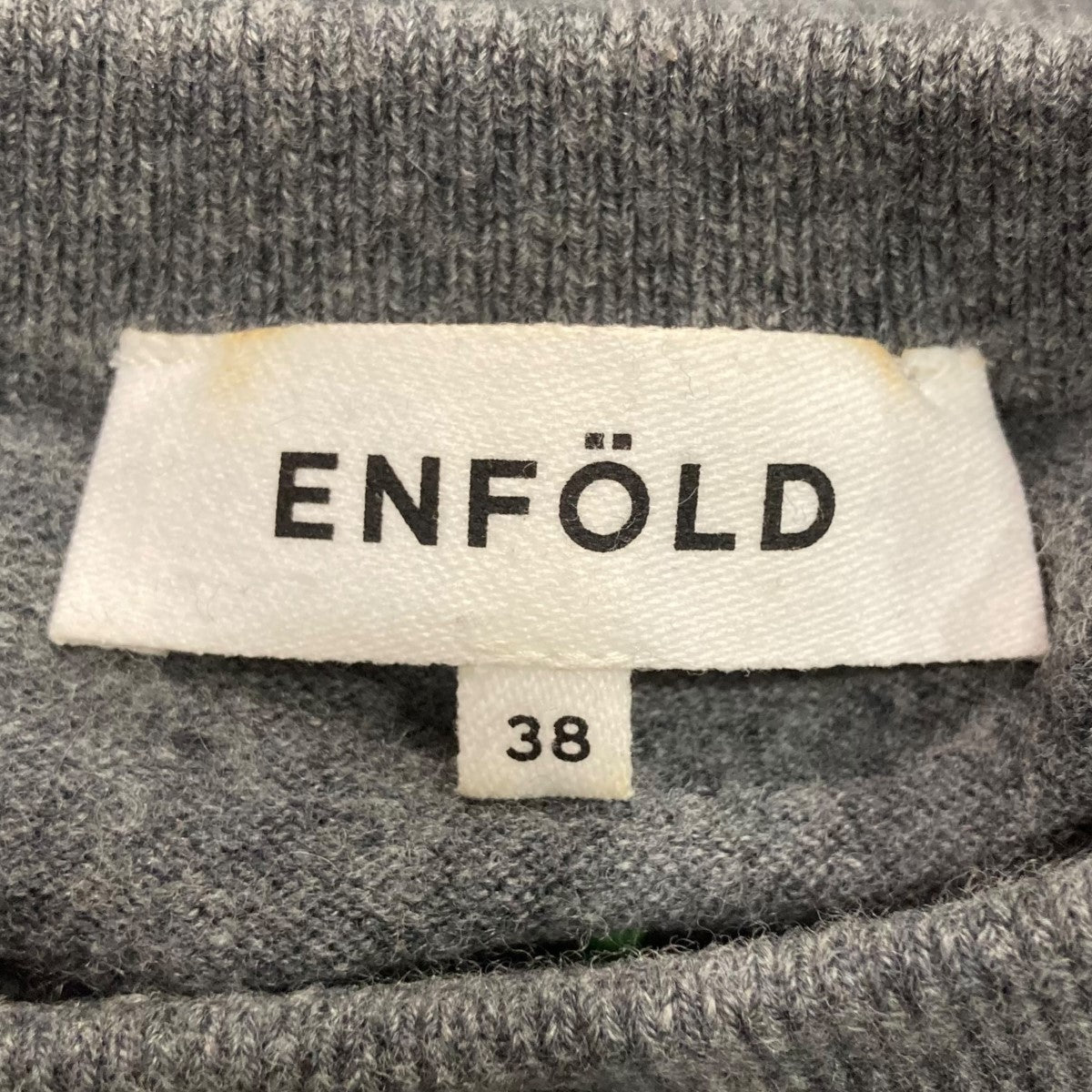 ENFOLD(エンフォルド) デザインニット グレー サイズ 38｜【公式