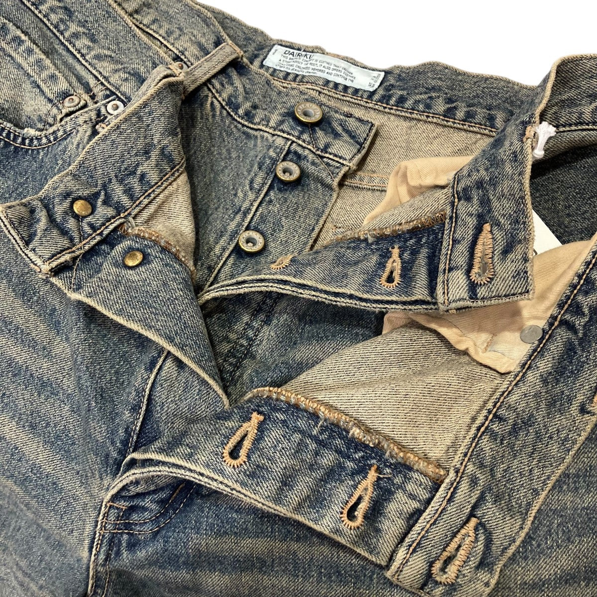 25SSDocking Wide＆Straight Denim Pantsドッキングデニムパンツ25SS DNM5