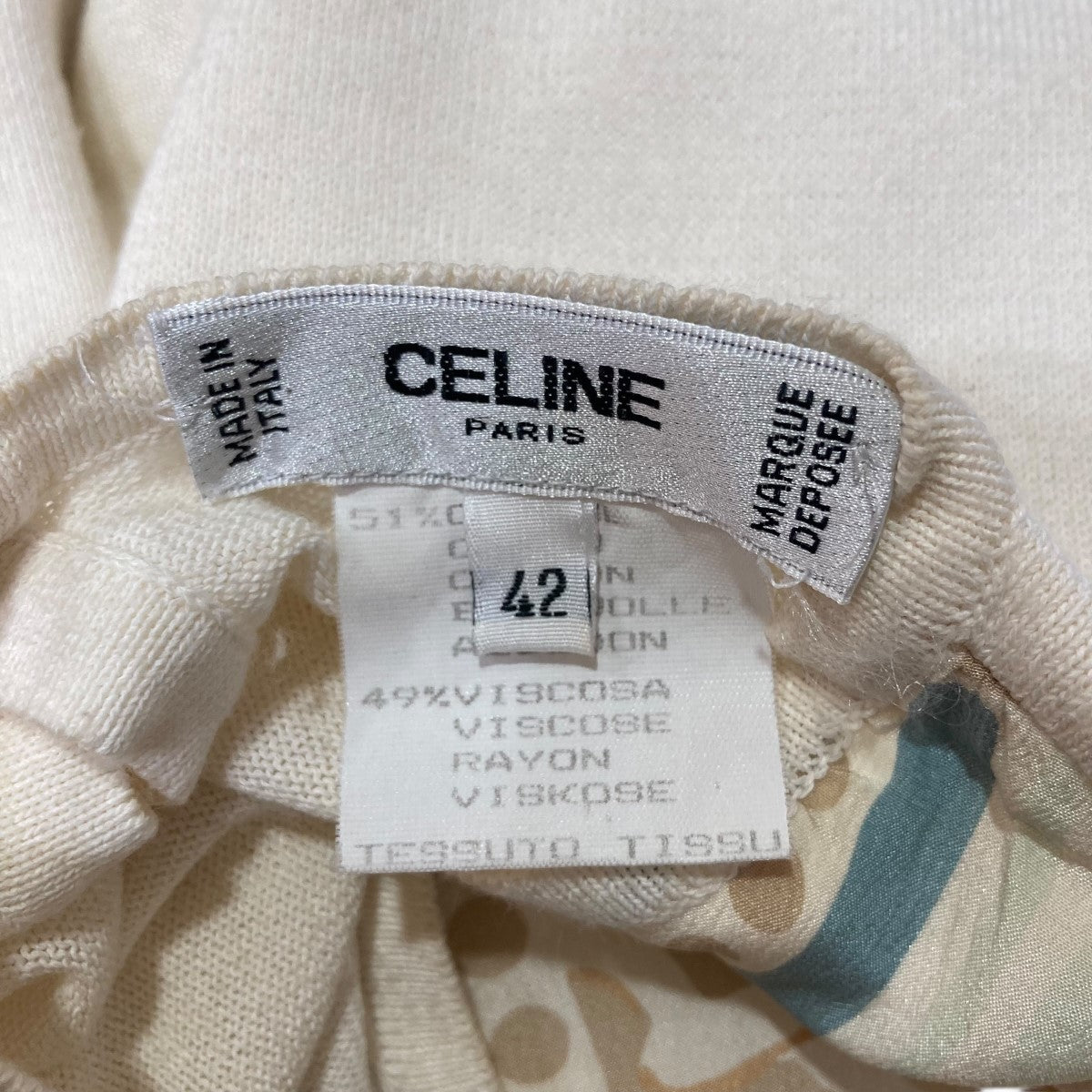 CELINE 90s半袖ニット 古着・中古-9枚目のアイテム画像
