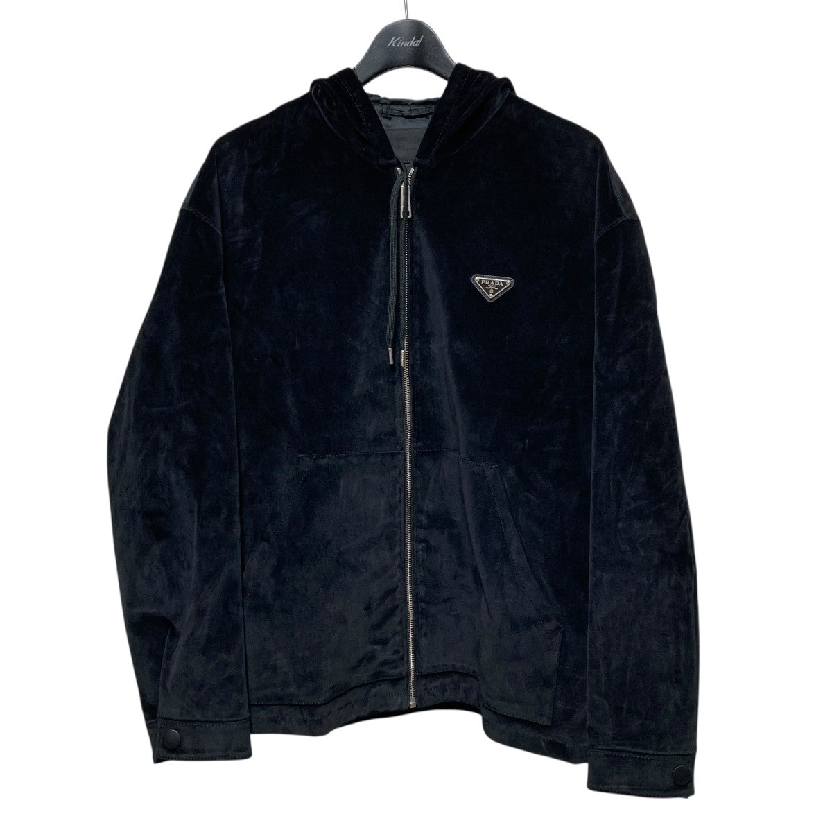 PRADA コットンベルベット ブルゾンジャケットSGC198 古着・中古-1枚目のアイテム画像