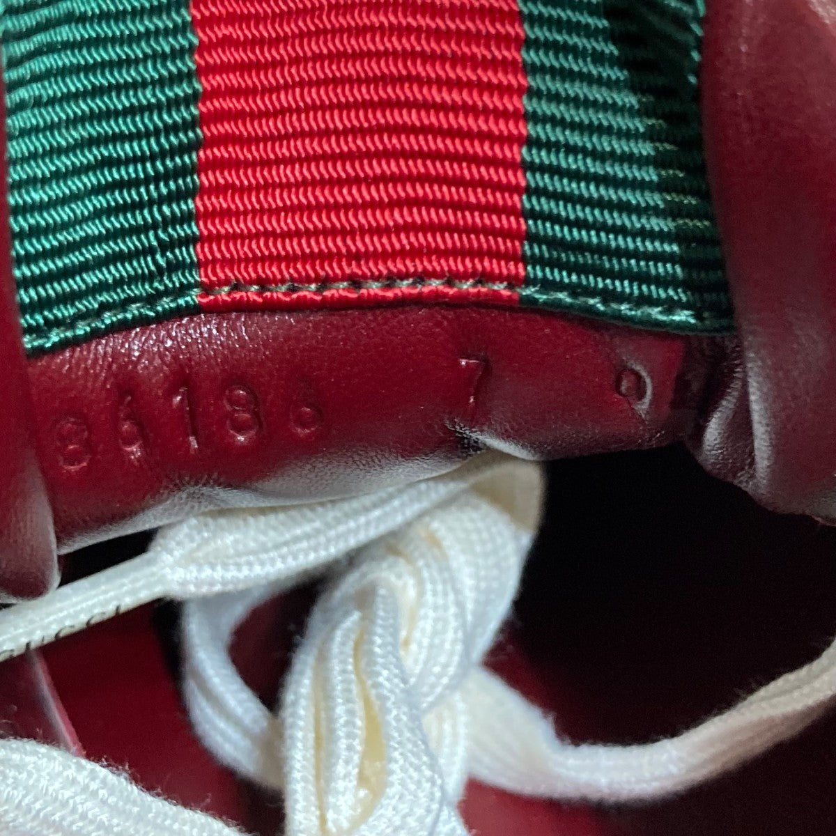 GUCCI(グッチ) リウェブレザースニーカー786186 786186