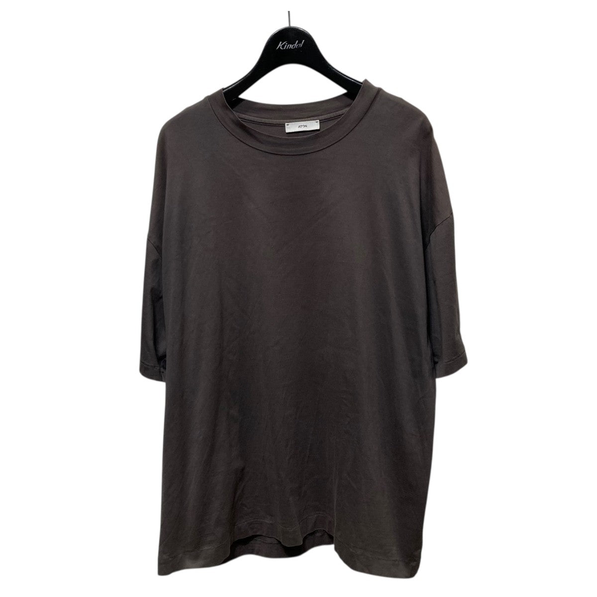 [新品、タグ付き]お値下げしました！ATON 黒 半袖Tシャツ ATON（Tシャツ(半袖/袖なし)）のフリマアイテム一覧