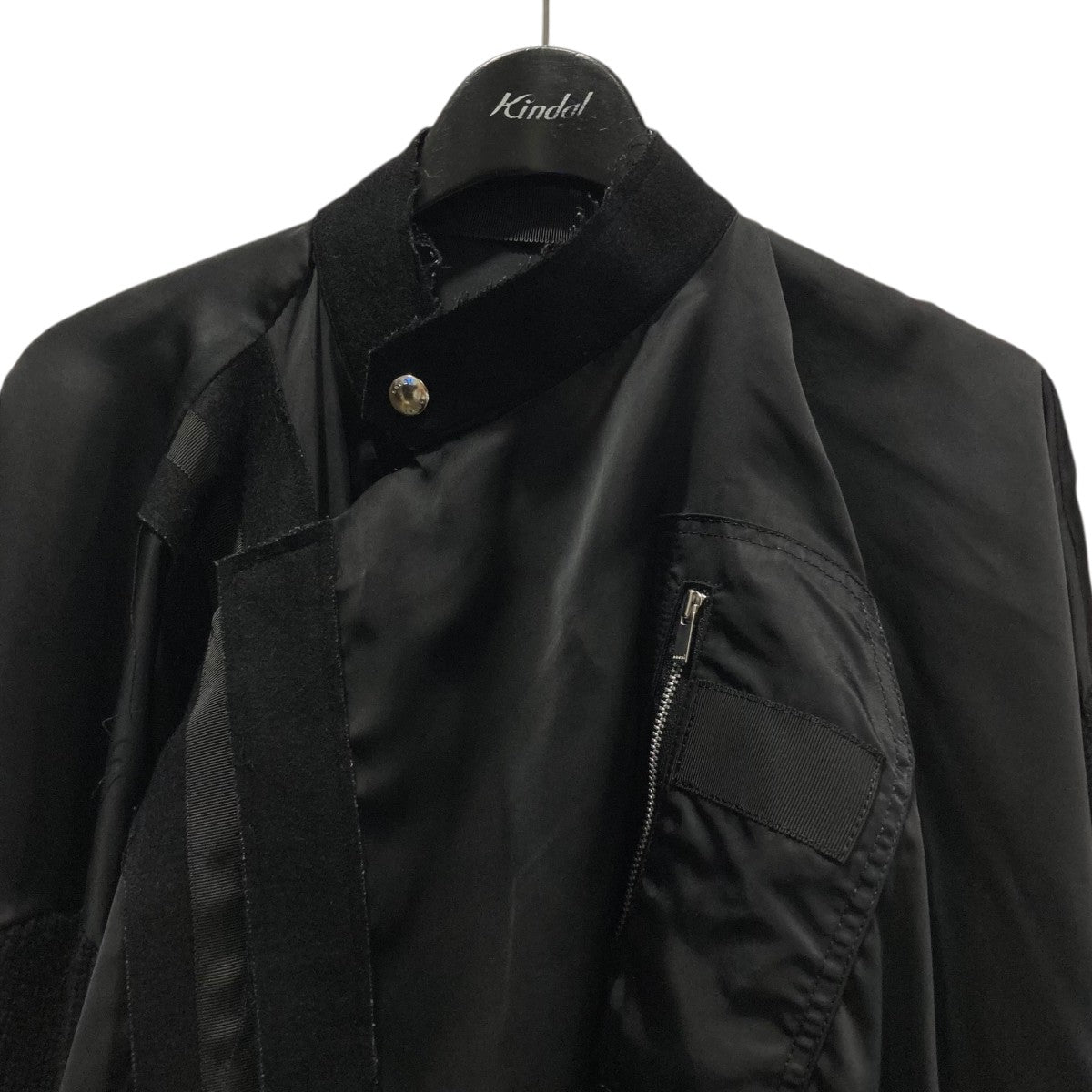 sacai luck サカイラック　ナイロンフレアブルゾン　サイズ2 関税込＞sacai＊ナイロンツイル MA-1ブルゾン_Black (sacai