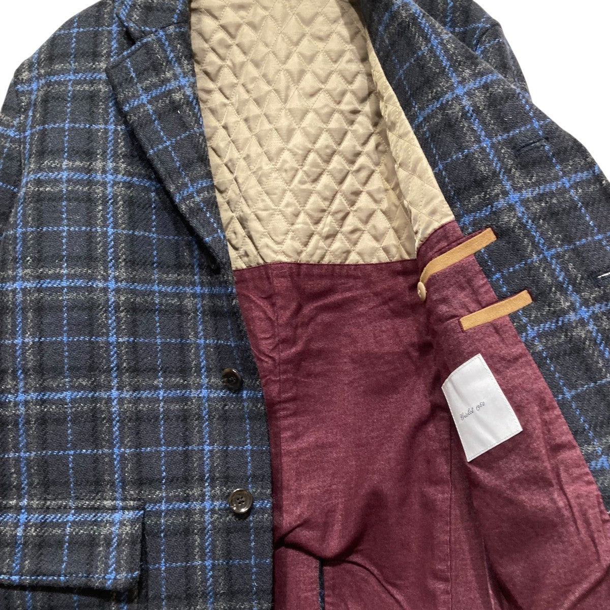 美品/Lサイズ✨ハリスツイード クリケット テーラードジャケット チェック CRICKET1960(クリケットセンキュウヒャクロクジュウ) ハリスツイード社