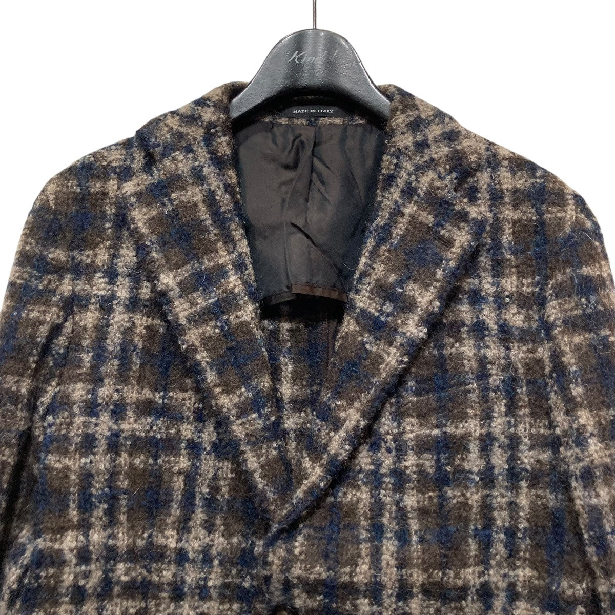 TAGLIATORE(タリアトーレ) チェックテーラードジャケット ブラウン