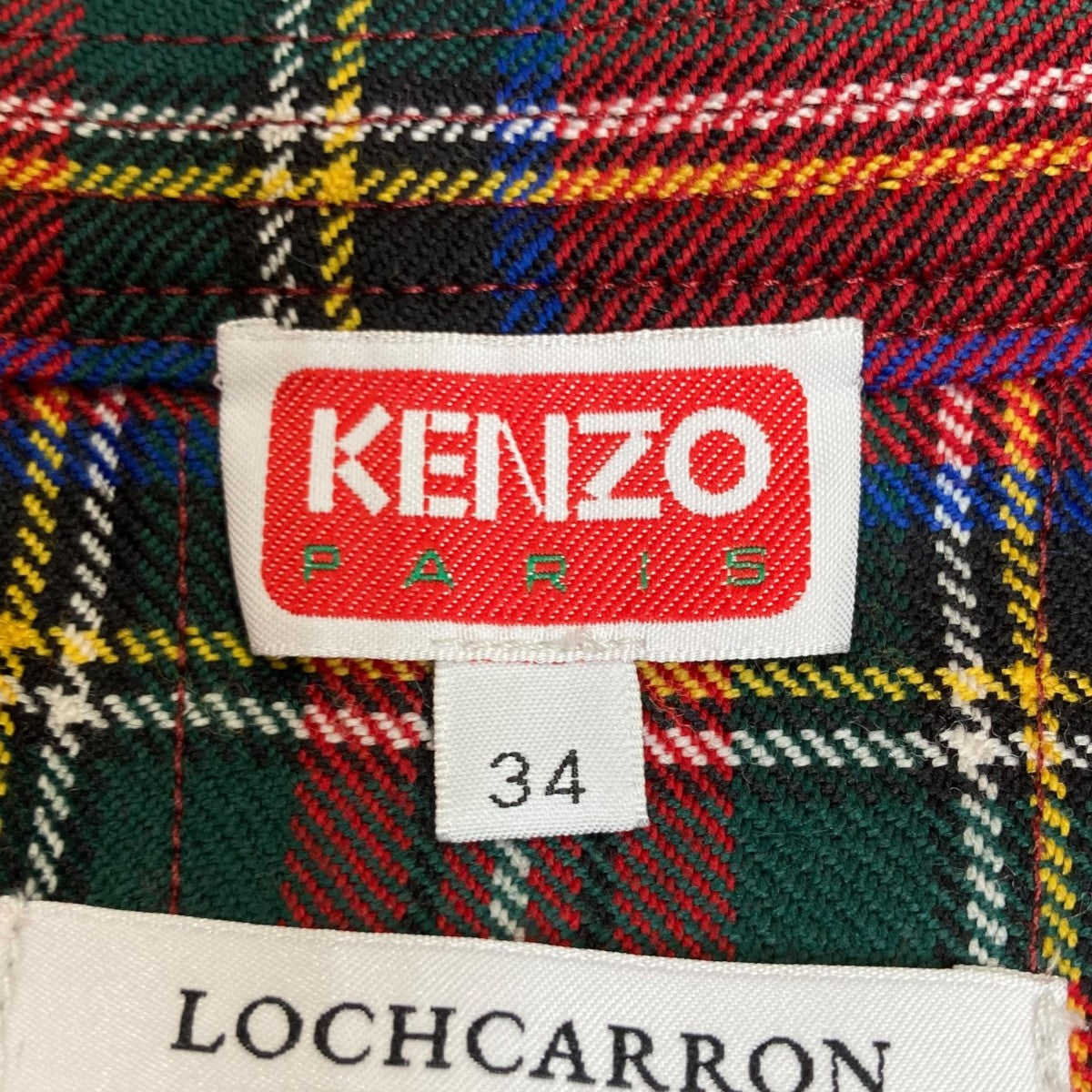 KENZO×KENZO LOCHCARRON Checked mini skirtタータンチェックミニ