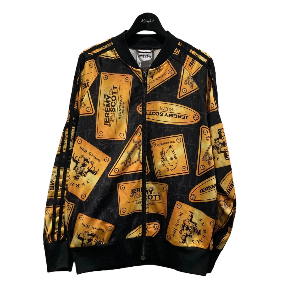 adidas Jeremy Scott コラボ　デニム転写　トラックジャケット JEREMY SCOTT - 希少 adidas JEREMY SCOTT トラックジャケット