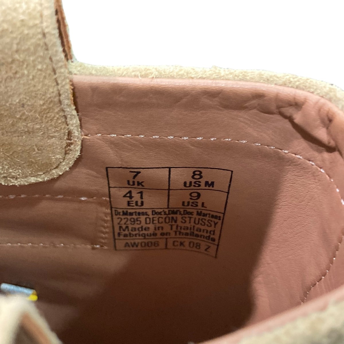 stussy×Dr．Martens Decon Stussy Sand Hairy Suedeブーツ2295 2295