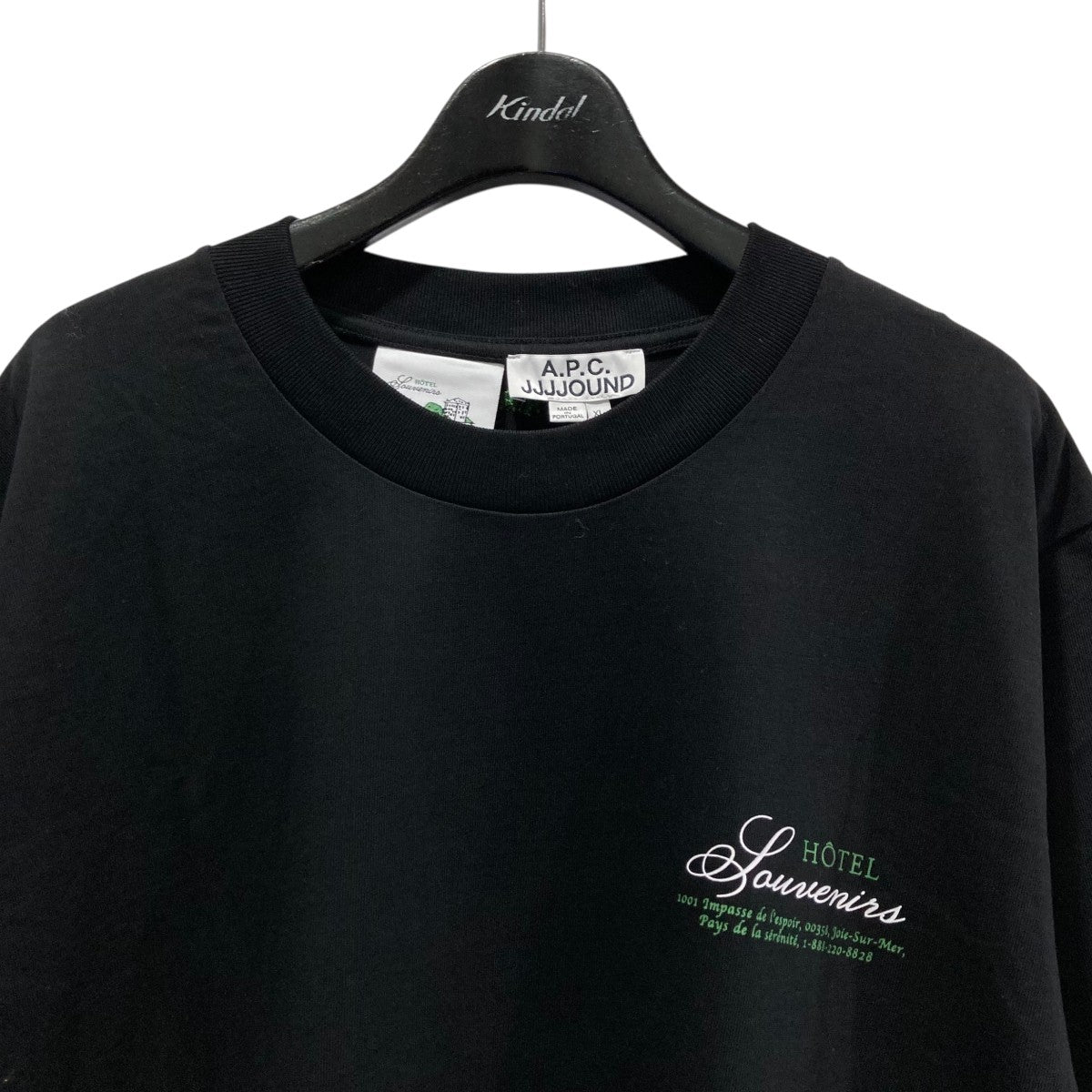 ◆A.P.C◆ JJJJound ホテル記念品Tシャツ ブラック 8077000595593_2.jpg?v=