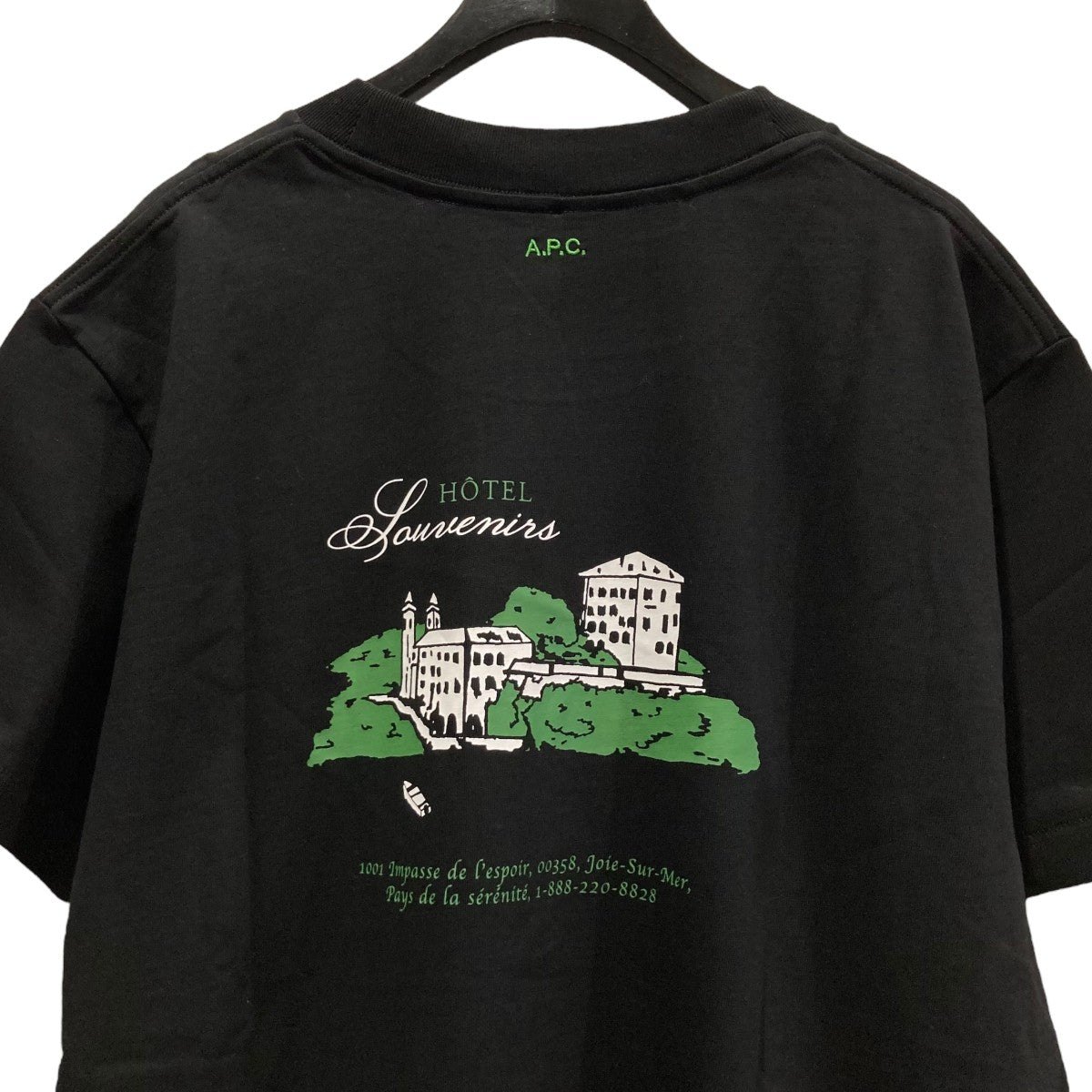 A．P．C．×JJJJound HOTEL SOUVENIRS TEEバックプリントTシャツ