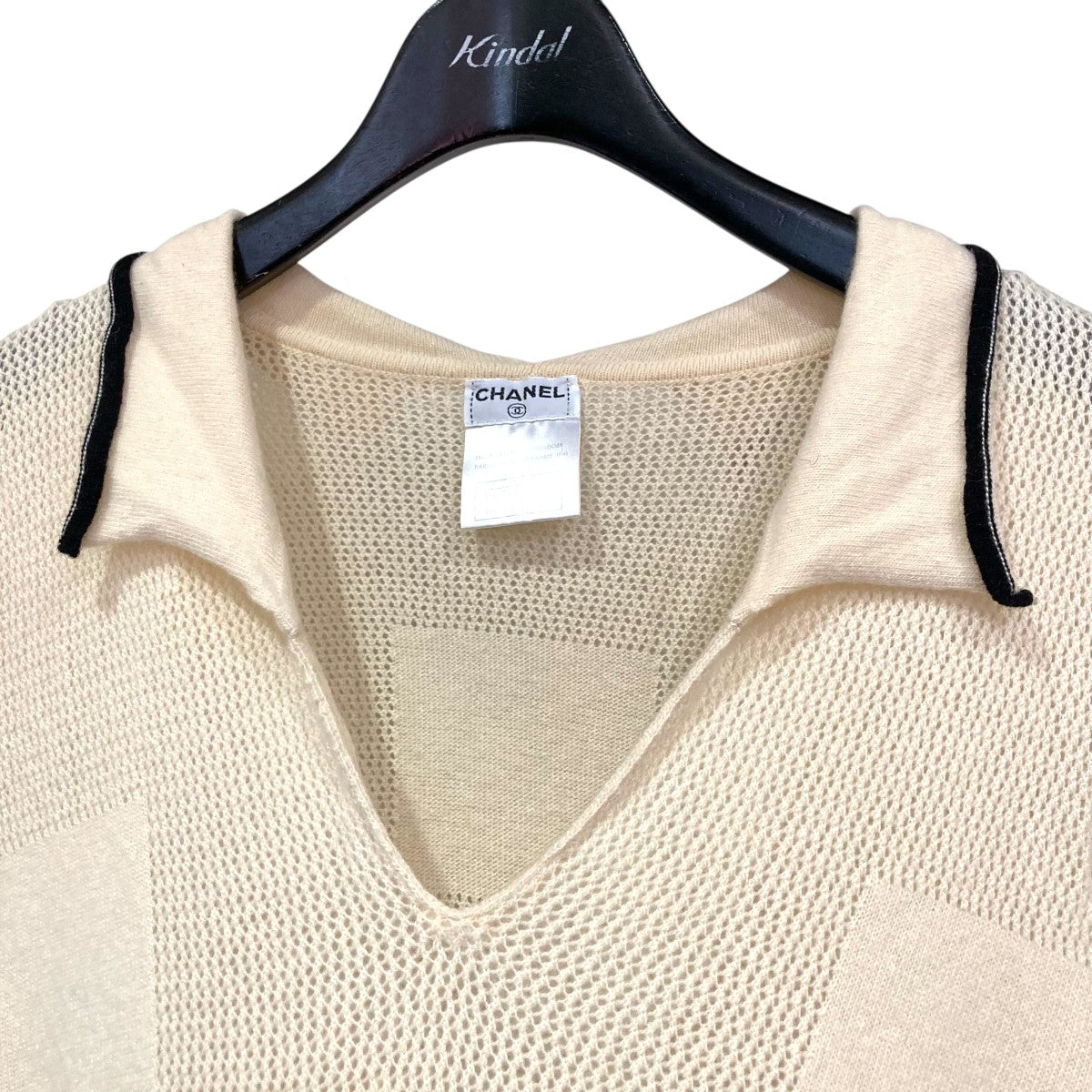 く日はお得♪ CHANEL(シャネル) ココマークカシミヤ半袖ニットP16732V00884 トップス