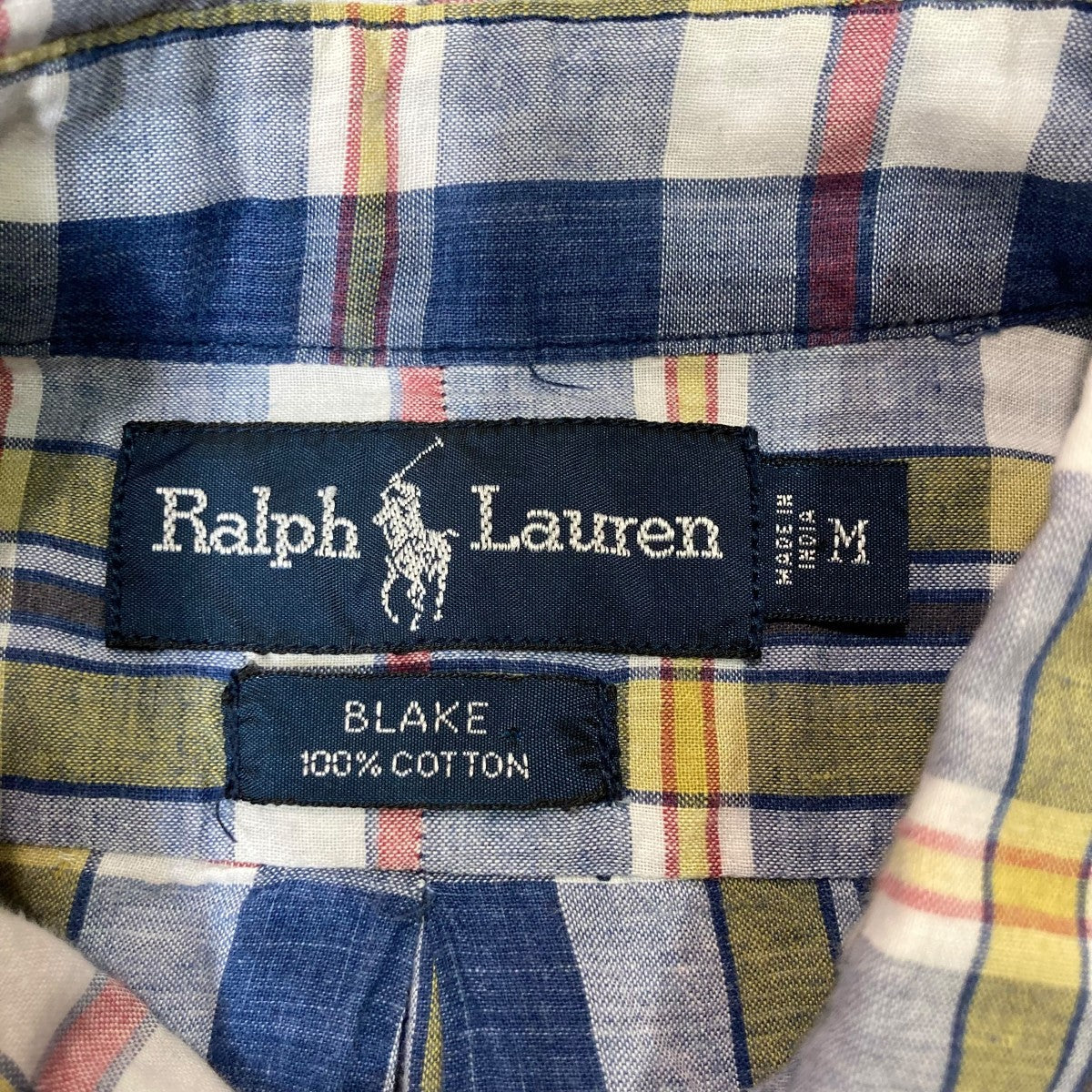 RALPH LAUREN BLAKEマドラスチェックシャツ 古着・中古-4枚目のアイテム画像
