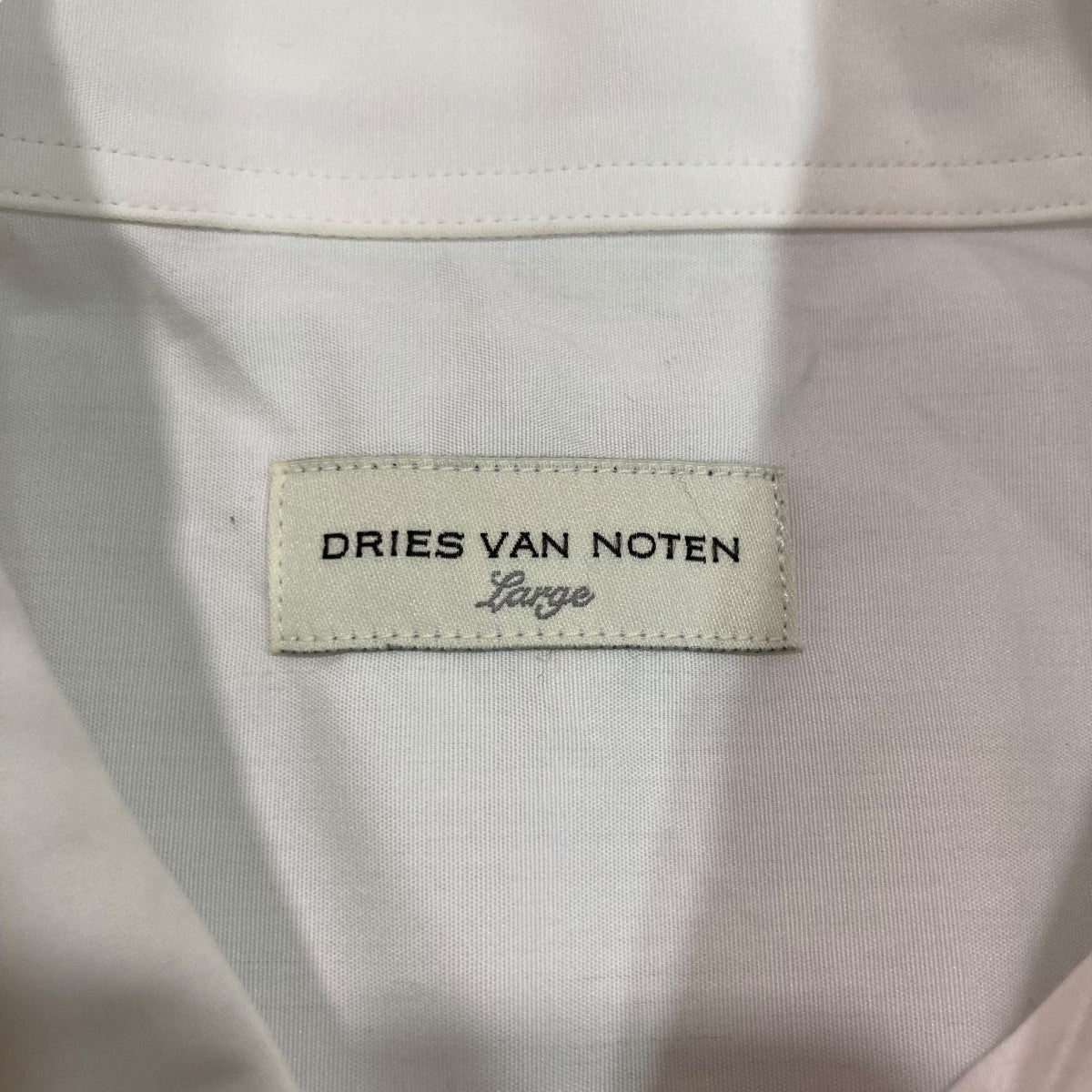 dries van noten 半袖 スウェットシャツ 白 DRIES VAN NOTEN(ドリスヴァンノッテン) 半袖シャツ1157-343
