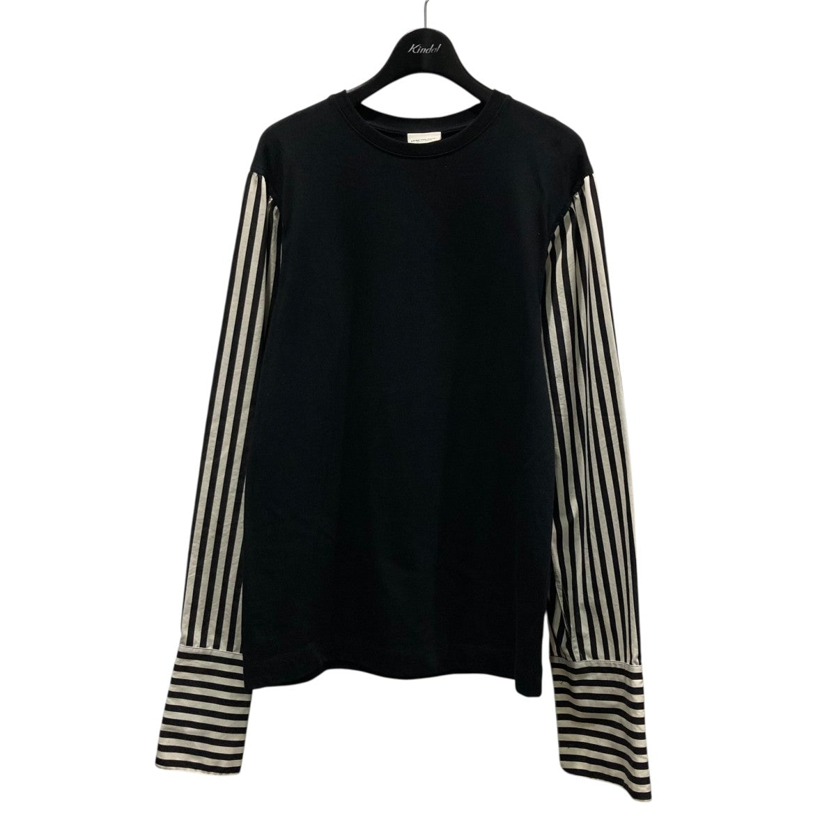 ドリスヴァンノッテン DRIES VAN NOTEN 袖切替ブラウス 660-5KK BE ブラック×ホワイト サイズ：XS DRIES VAN NOTEN(ドリスヴァンノッテン) 袖切替ブラウス660-5KK