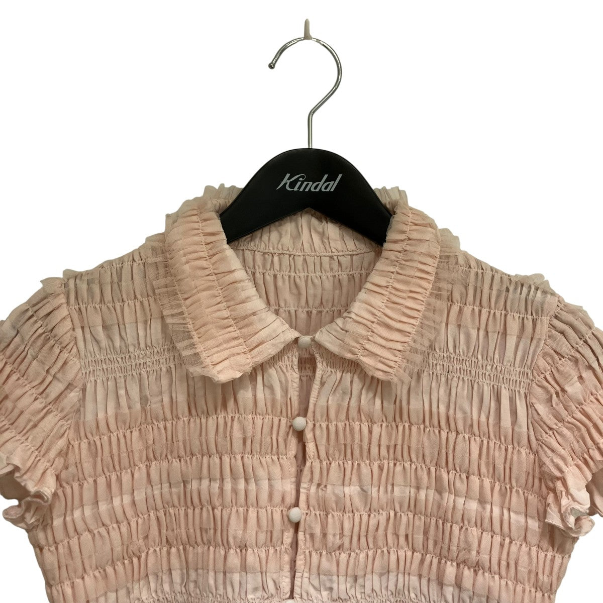 Lily Brown◆半袖ブラウス/one/レーヨン/WHT/無地/LWFB244158 Lily Brown(リリーブラウン) / 半袖ブラウス/one/レーヨン/WHT