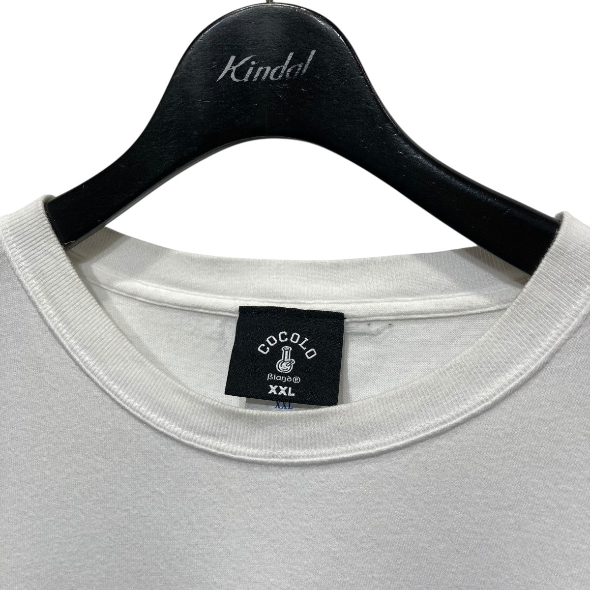 COCOLO ブラック Tシャツ バックプリント CHEHON着用 COCOLOBLANDココロブランド バックプリントTシャツ